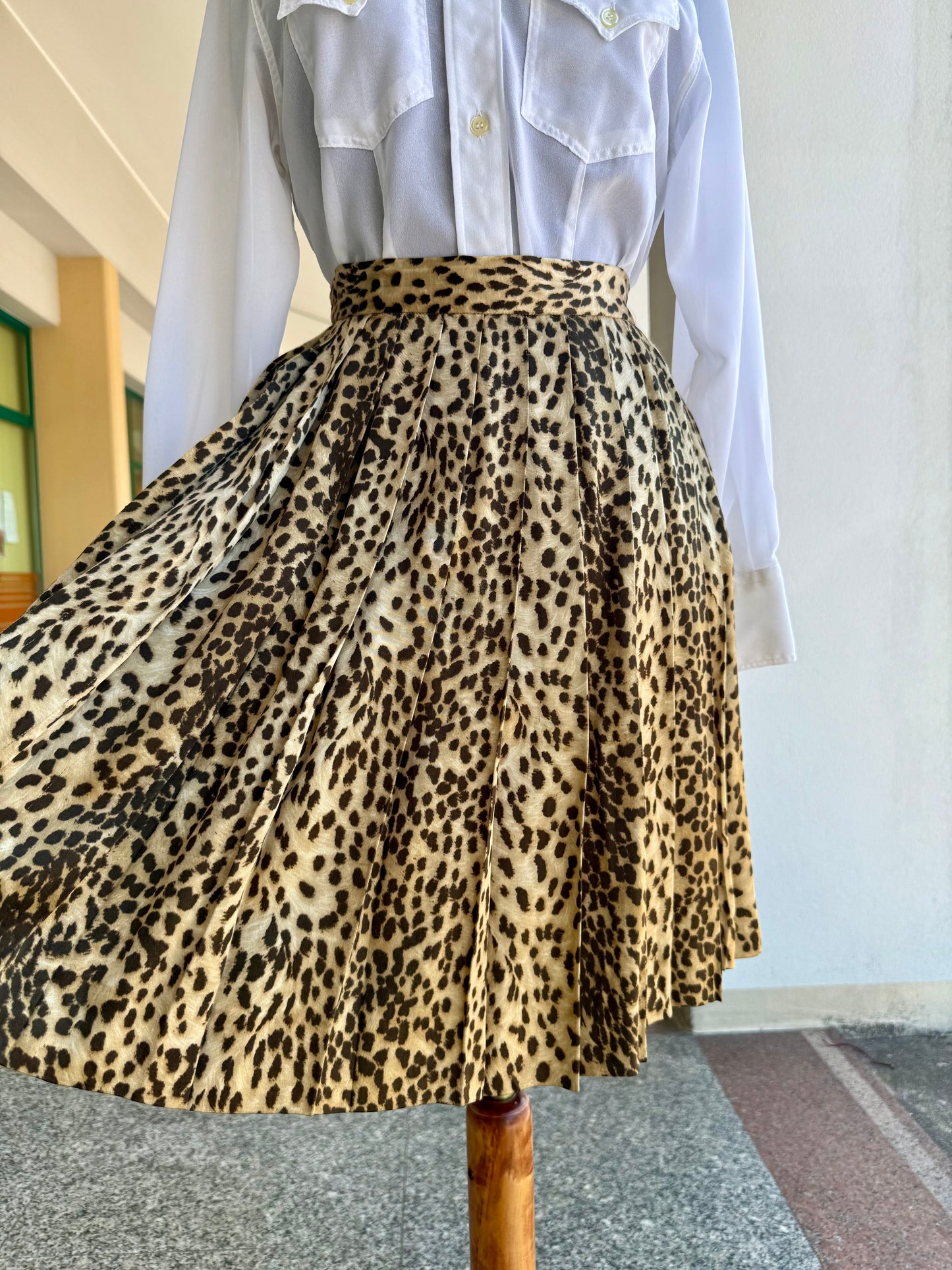 Gonna Ferretti leopardata - TG. 40