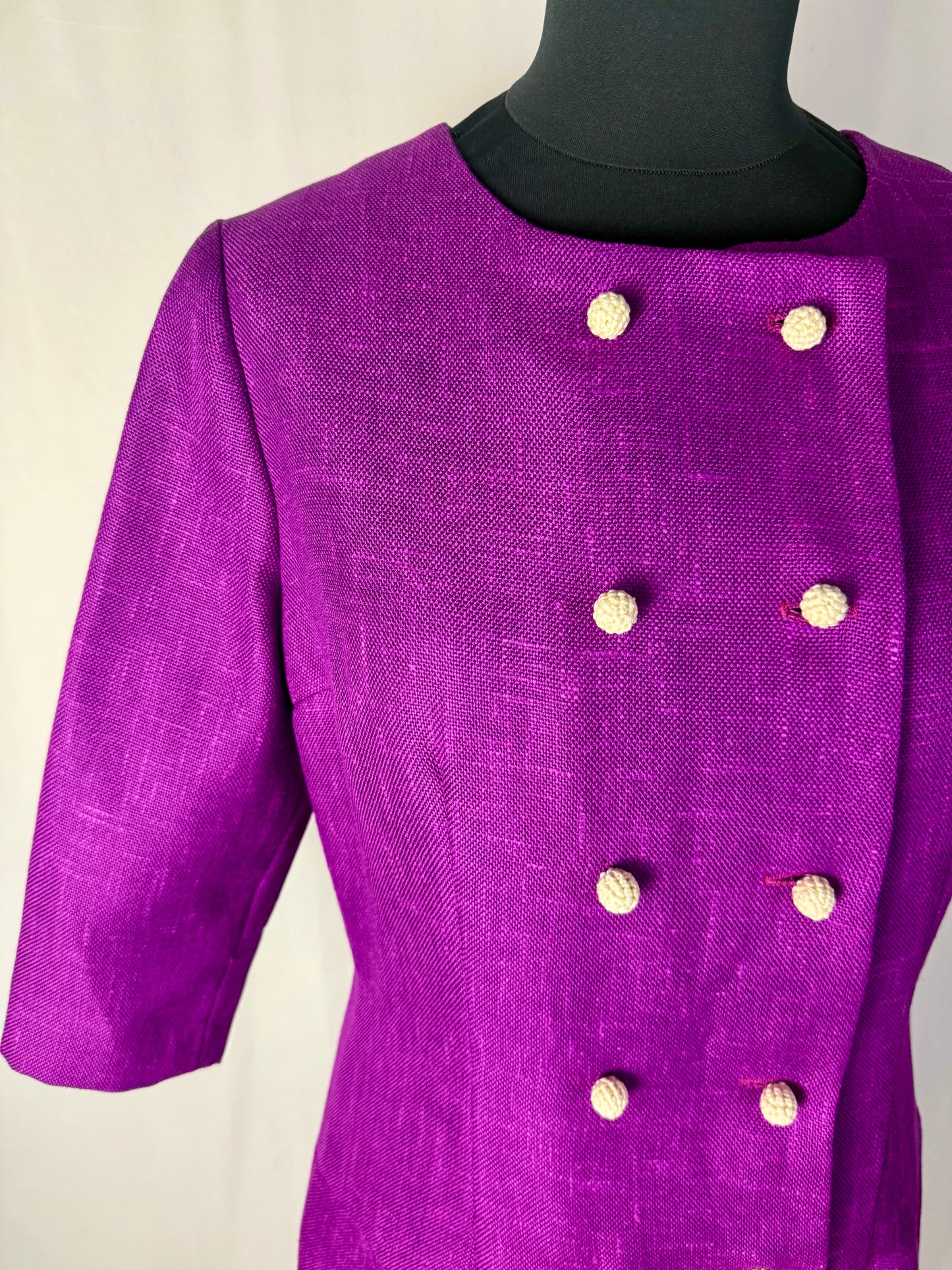 Abito anni ‘60 viola ciclamino - TG. 42