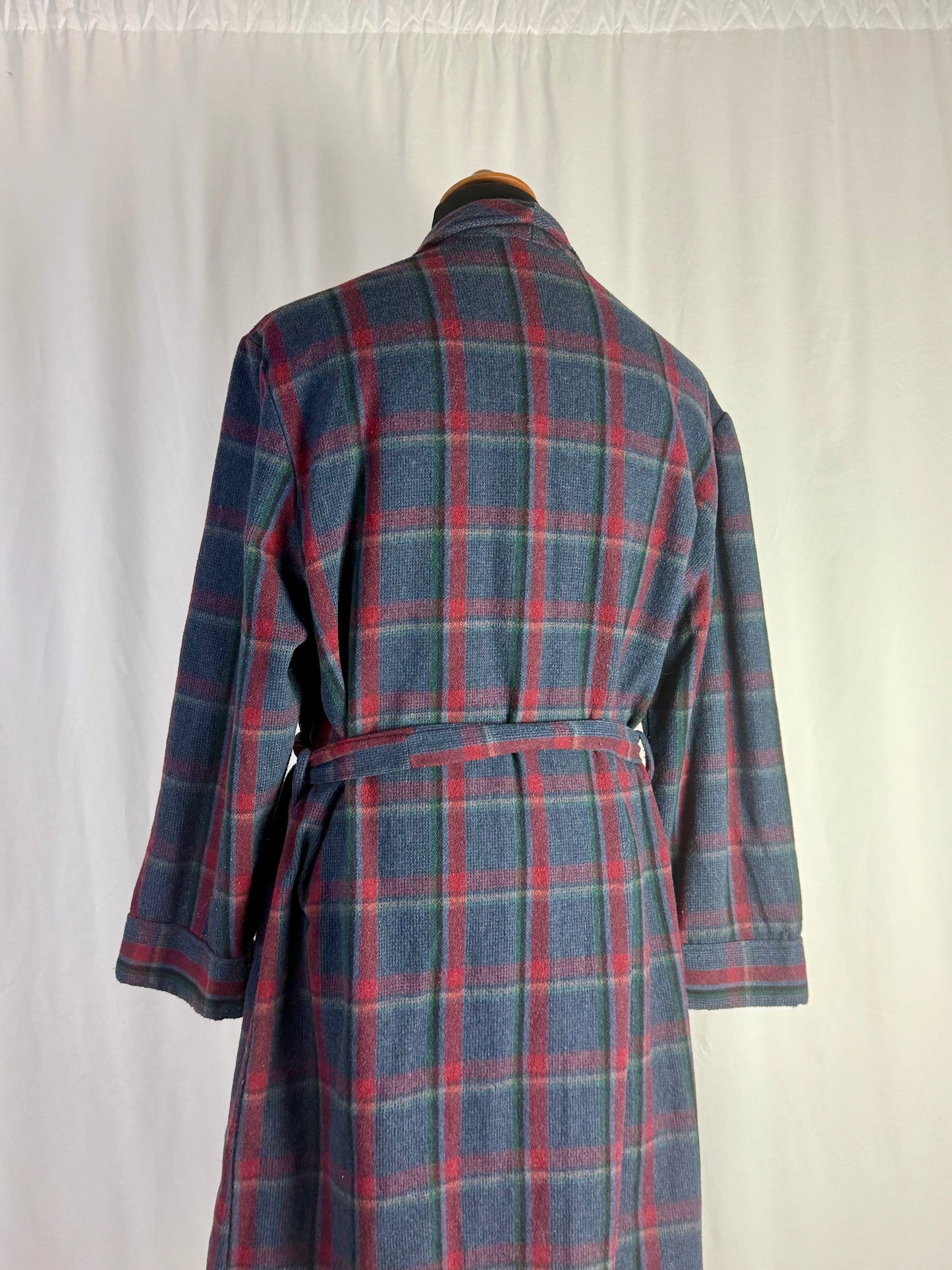 Vestaglia scozzese blu/ bordeaux - TG. XL