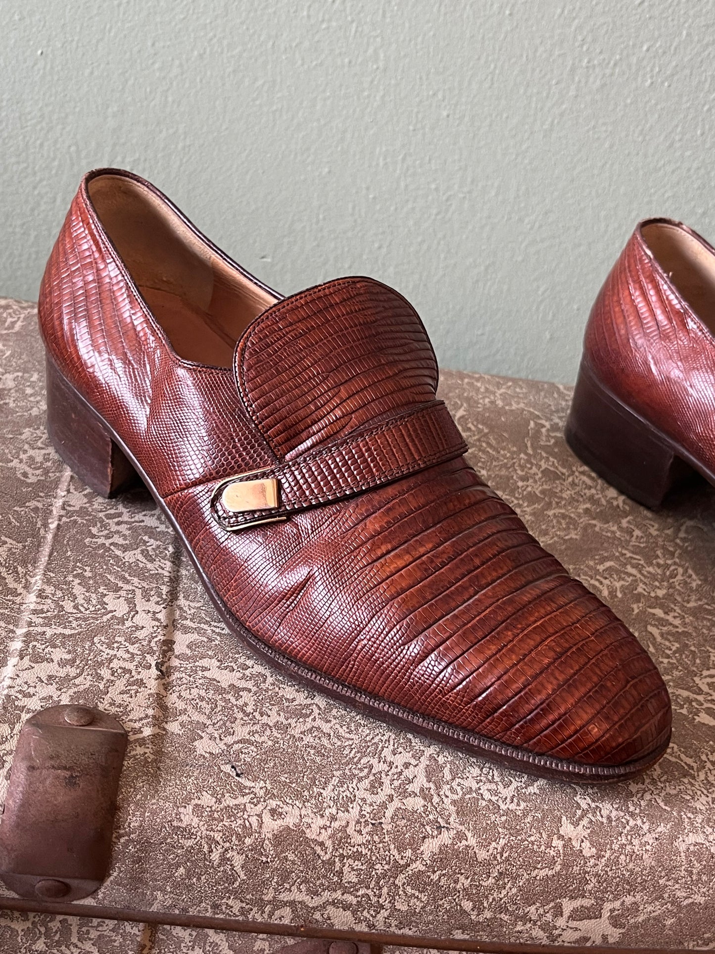 Scarpe mocassino pelle marrone tg. 41-42