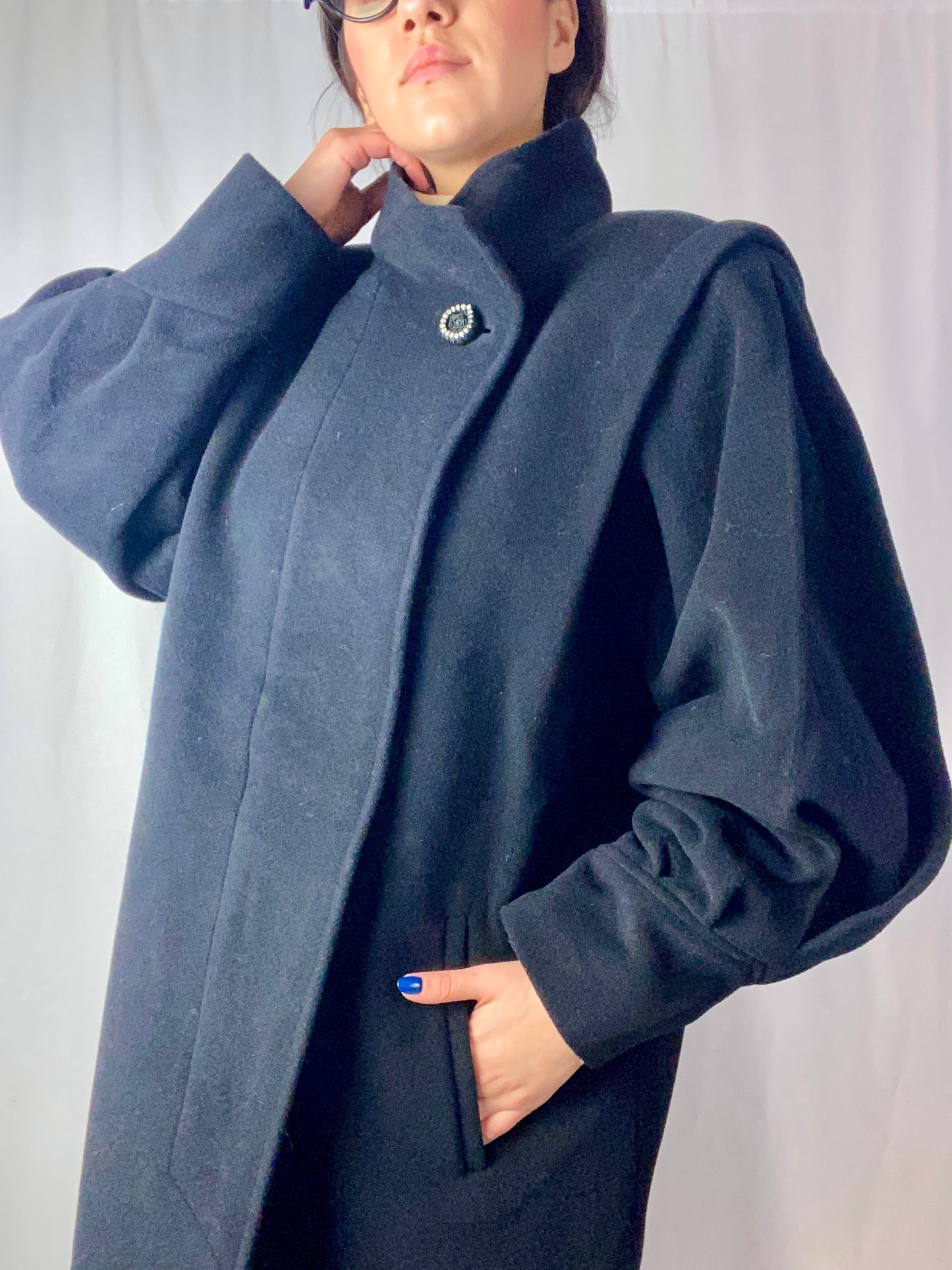 Cappotto anni ‘80 in lana e cashmere - TG. 46/48/50