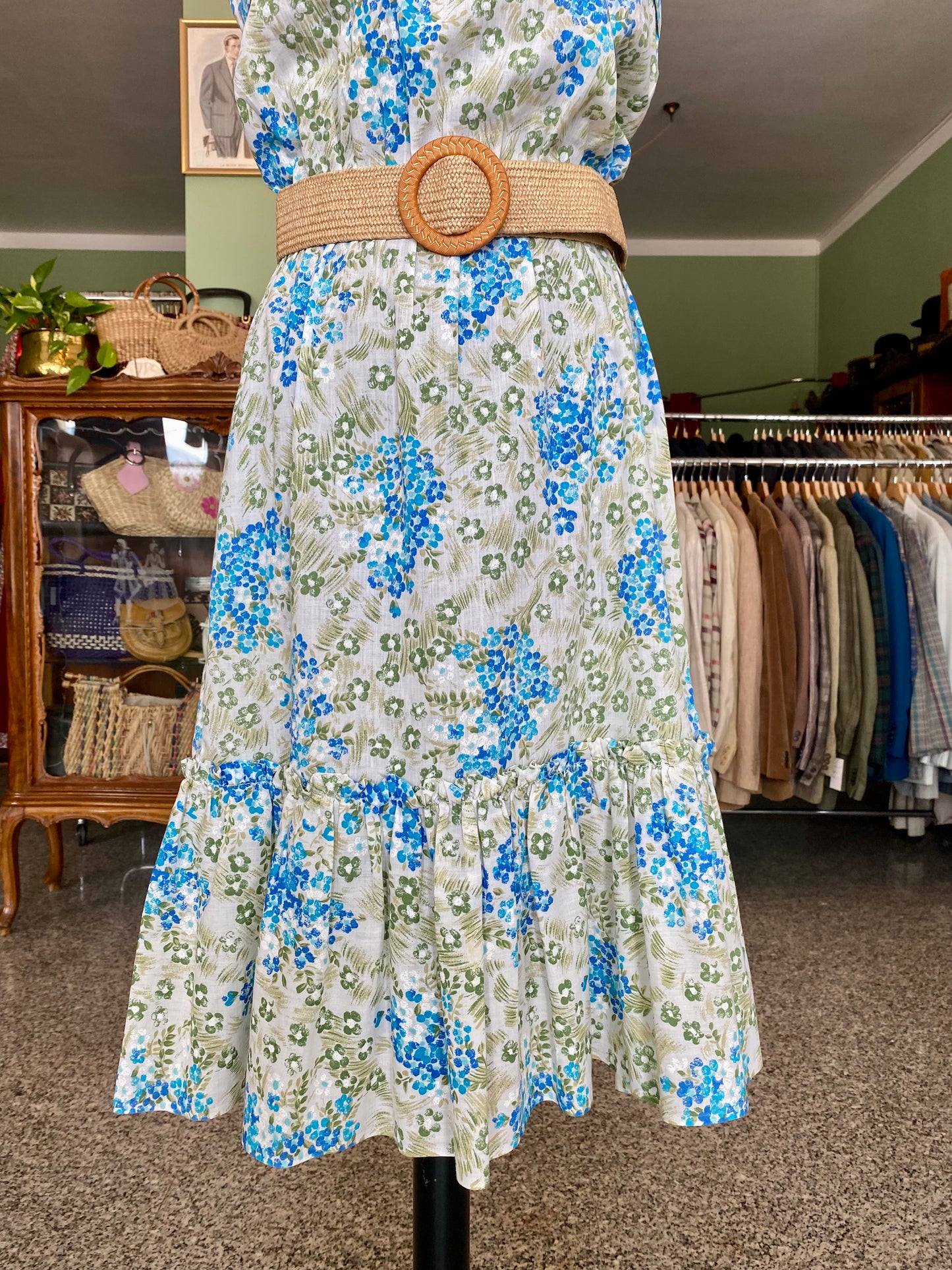 Abito prendisole anni ‘70 in cotone - TG. 40/42