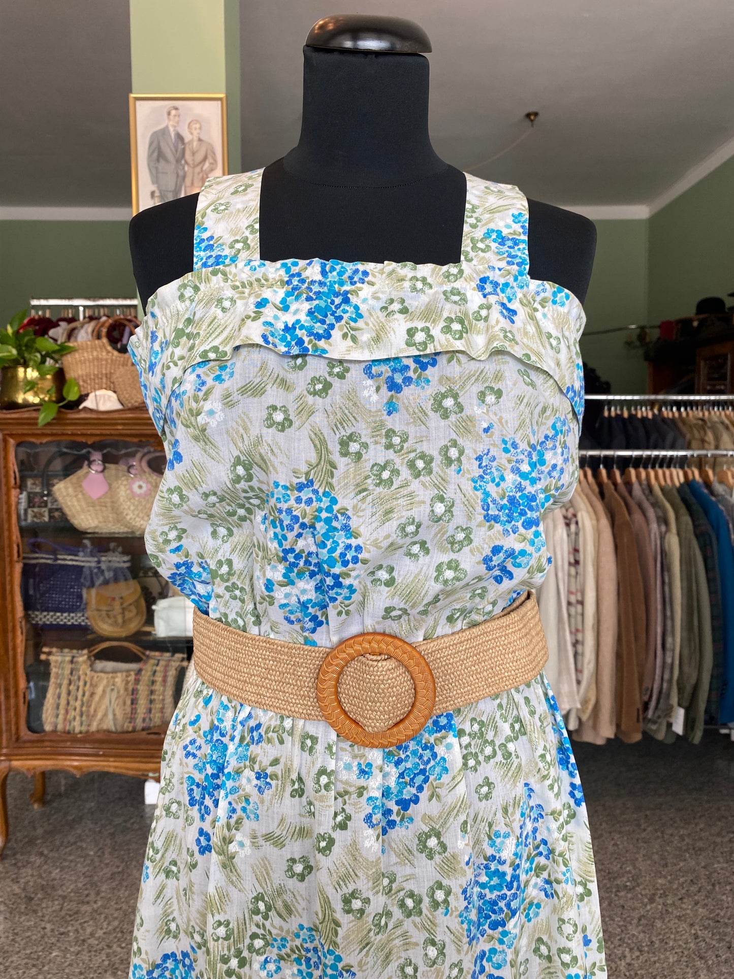 Abito prendisole anni ‘70 in cotone - TG. 40/42