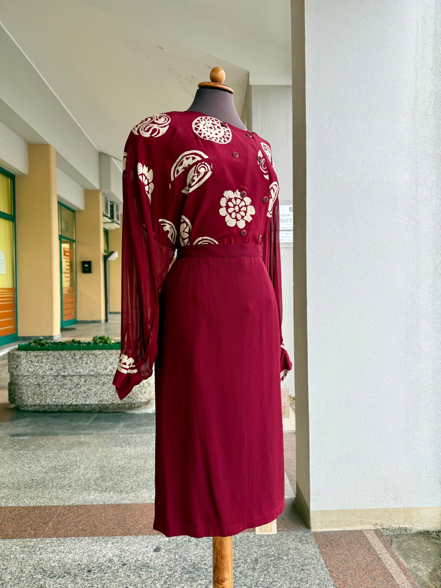 Tailleur in seta color Borgogna - TG. 46/48