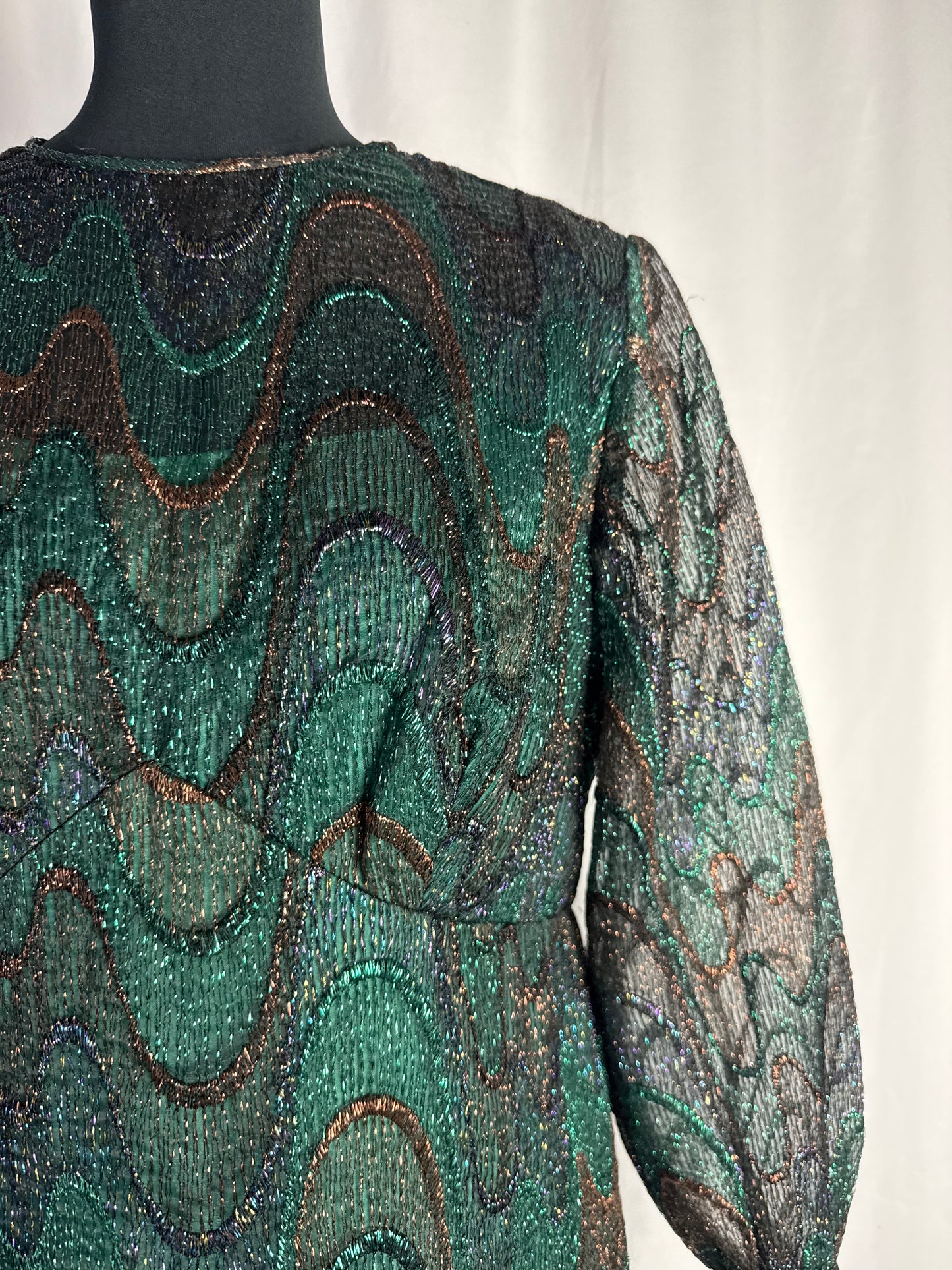 Abito sartoriale anni ‘60 in lurex- TG. 42/44