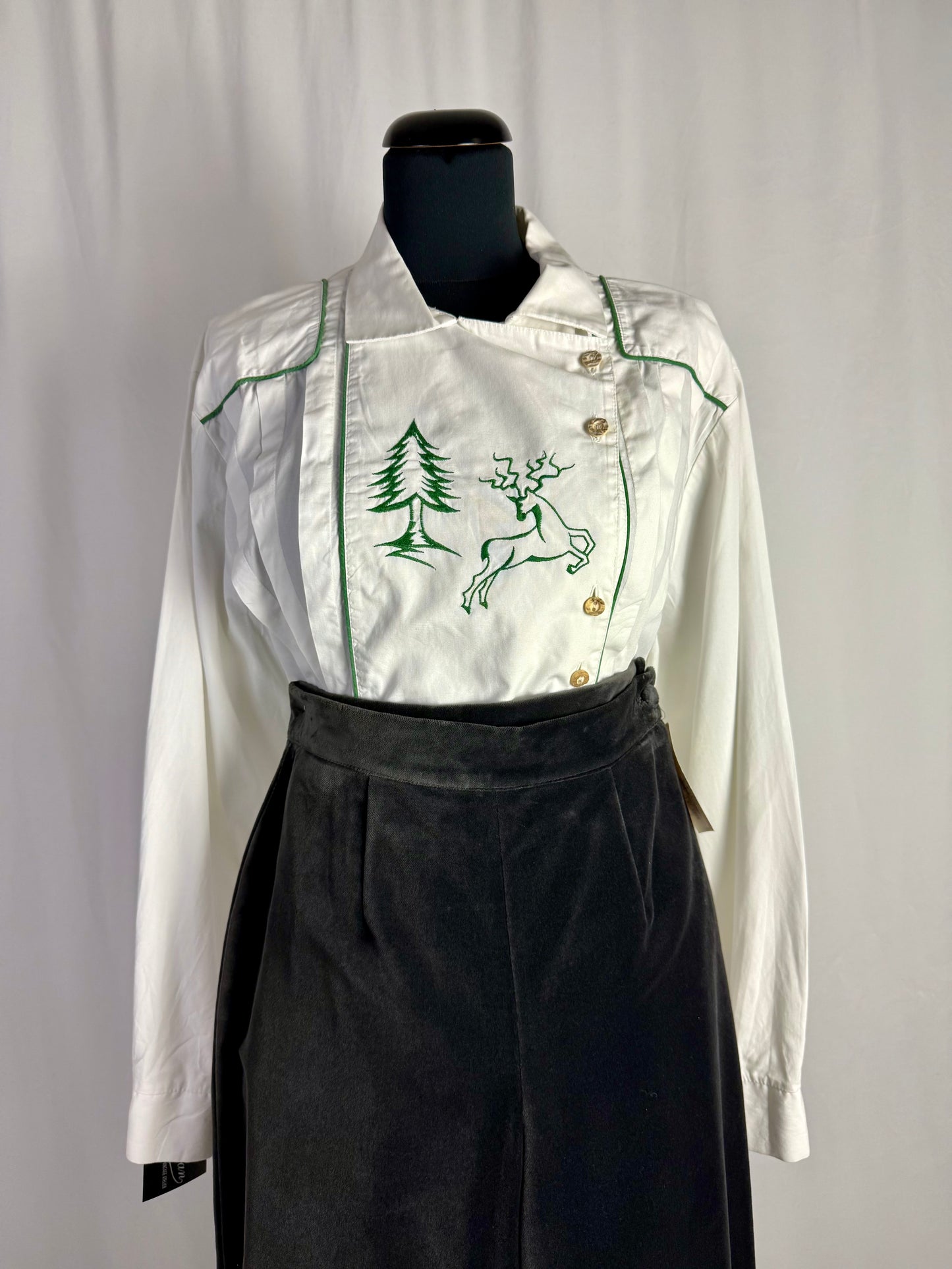 Camicia tirolese con renna- TG. 44/46