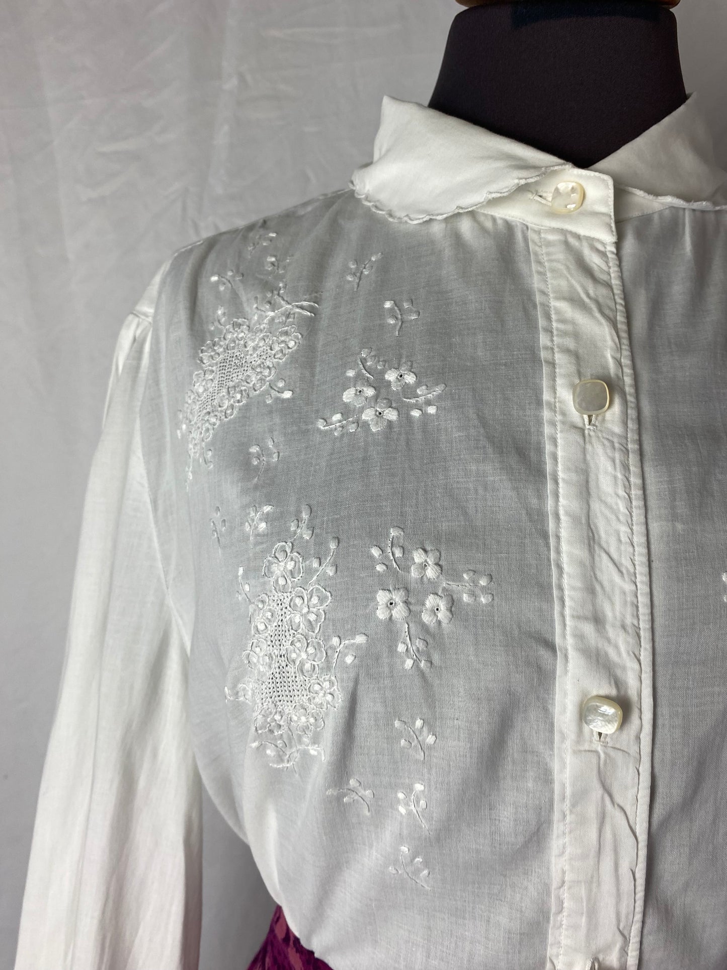 Camicia bianca in cotone - TG. 44