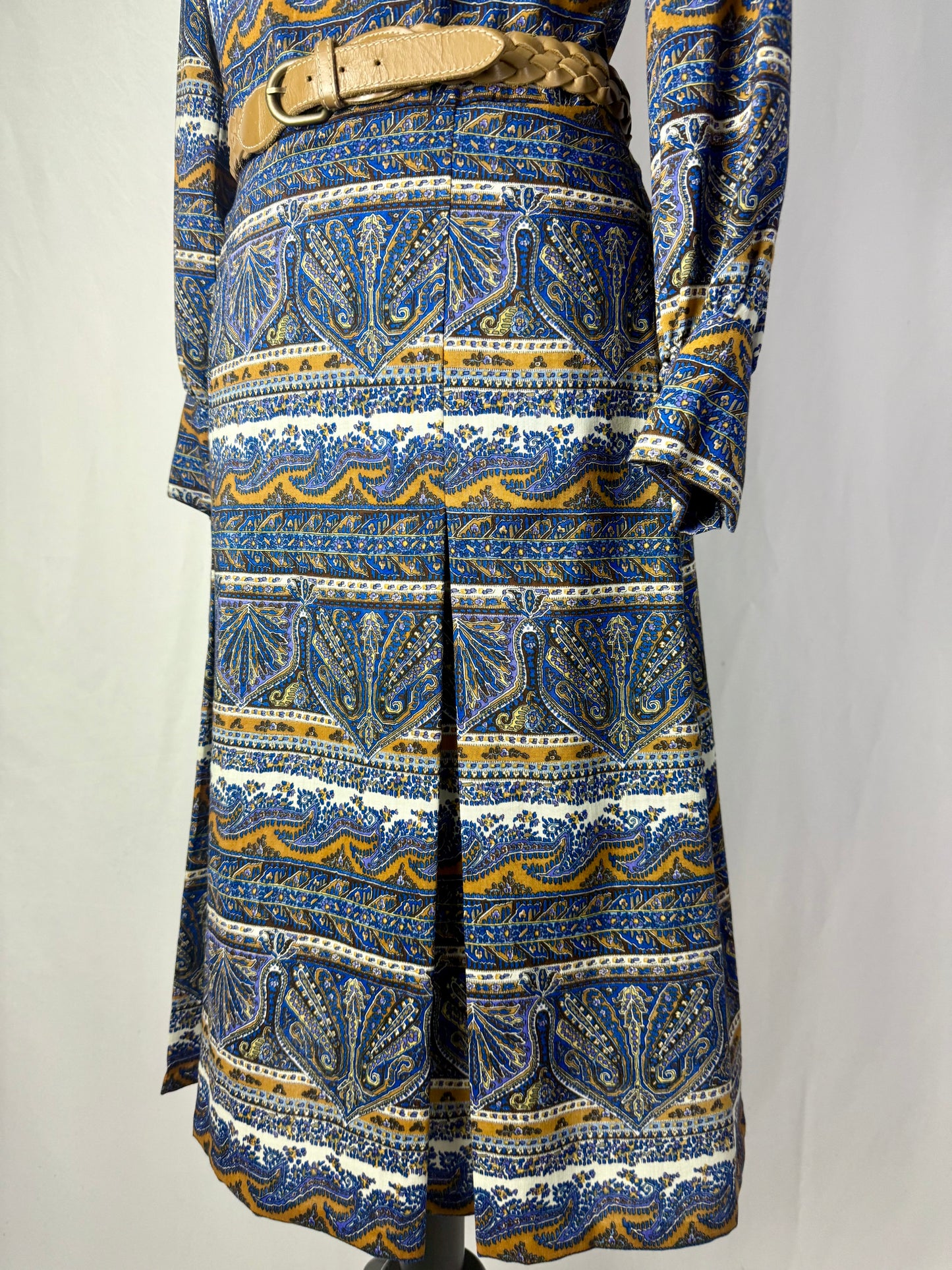 Abito sartoriale anni ‘70 con stampa paisley - TG. 40/42
