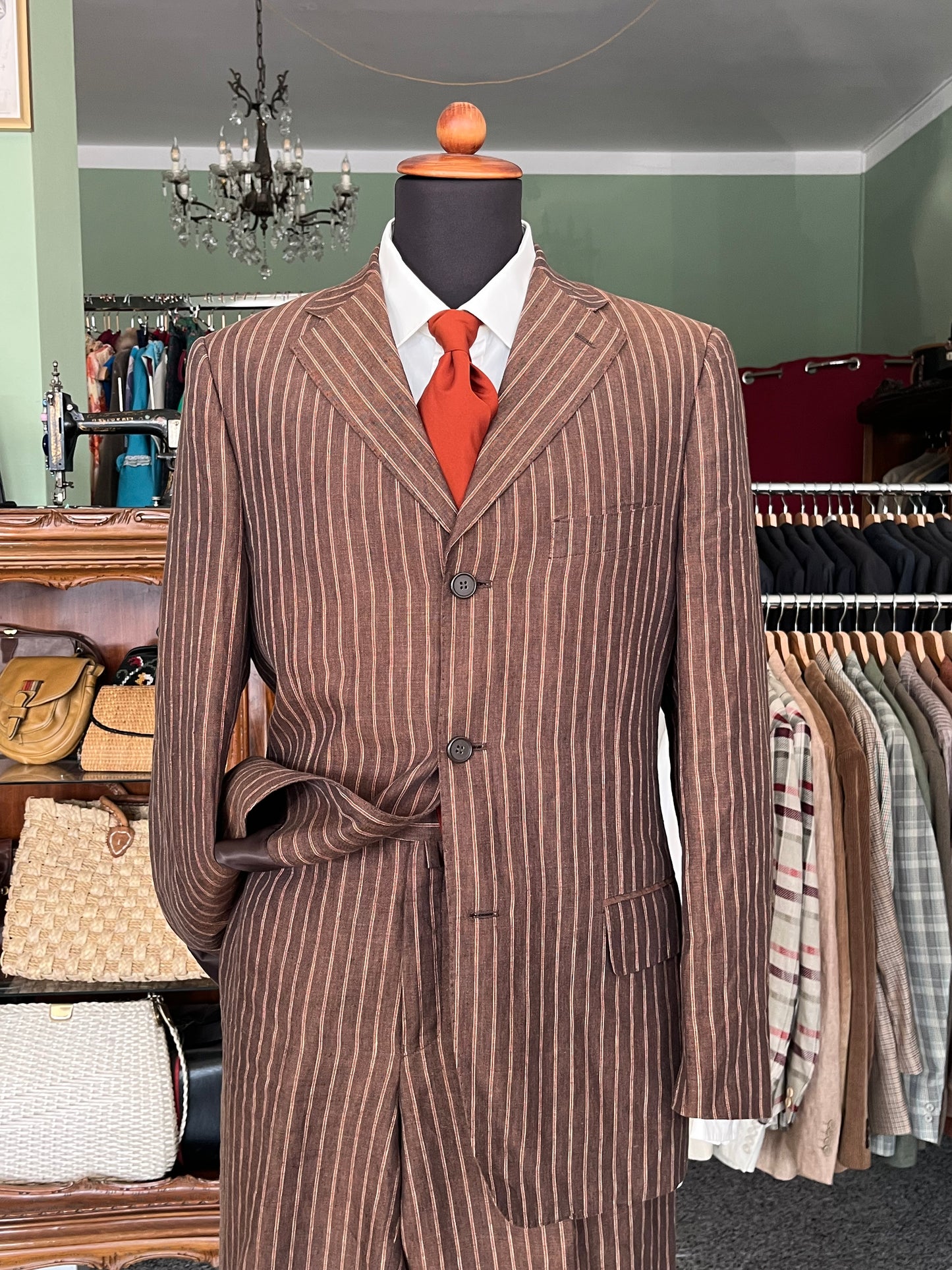 Completo in lino anni '90 tg. 46-48