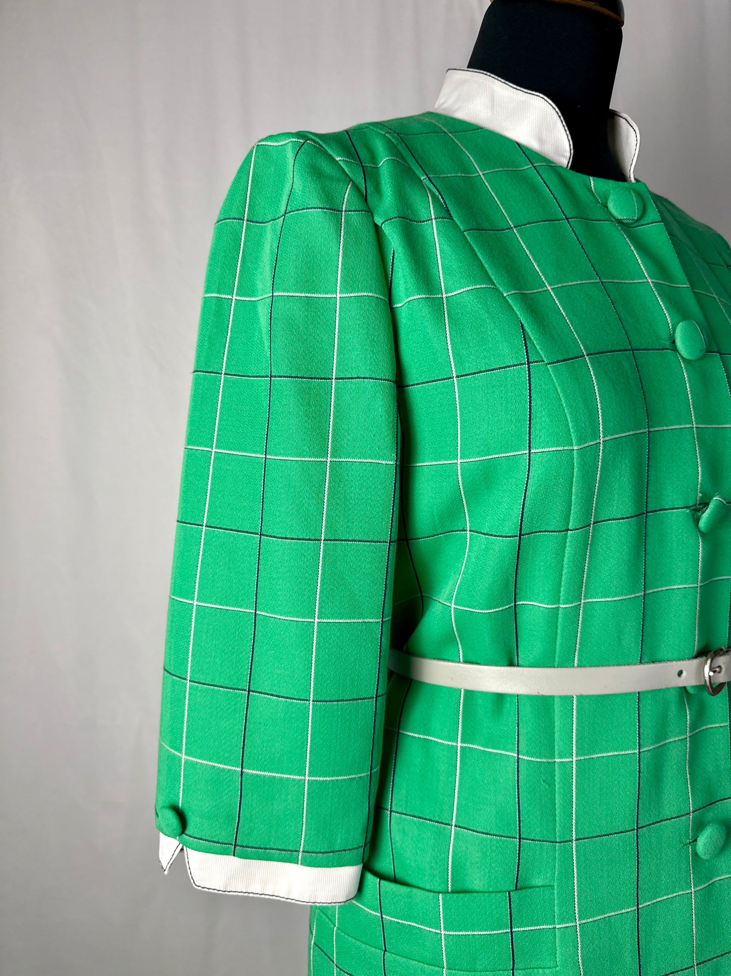 Abito in fresco lana con fantasia a quadri - TG. 42 circa