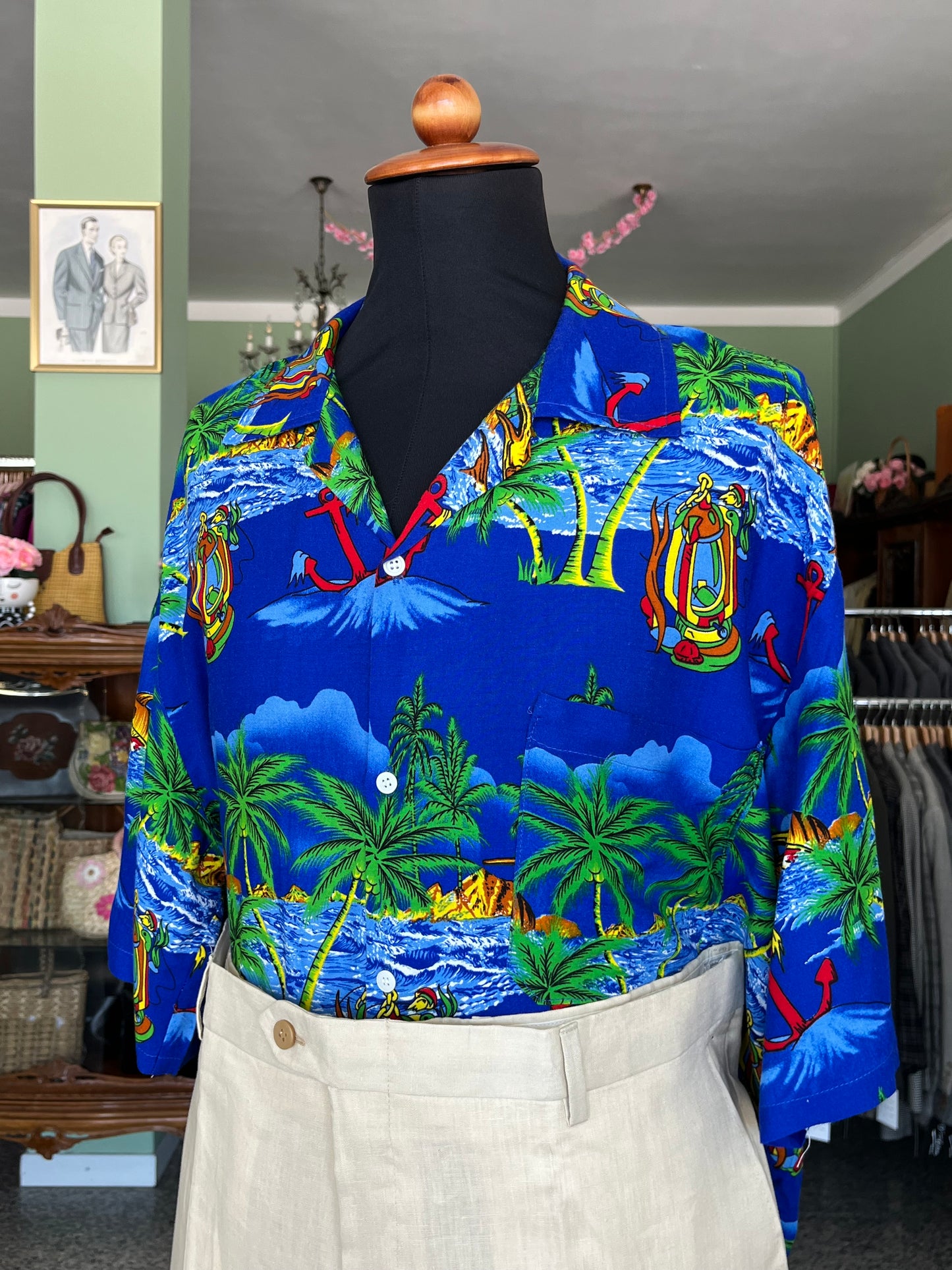 Camicia Hawaii a  maniche corte tg. L-XL