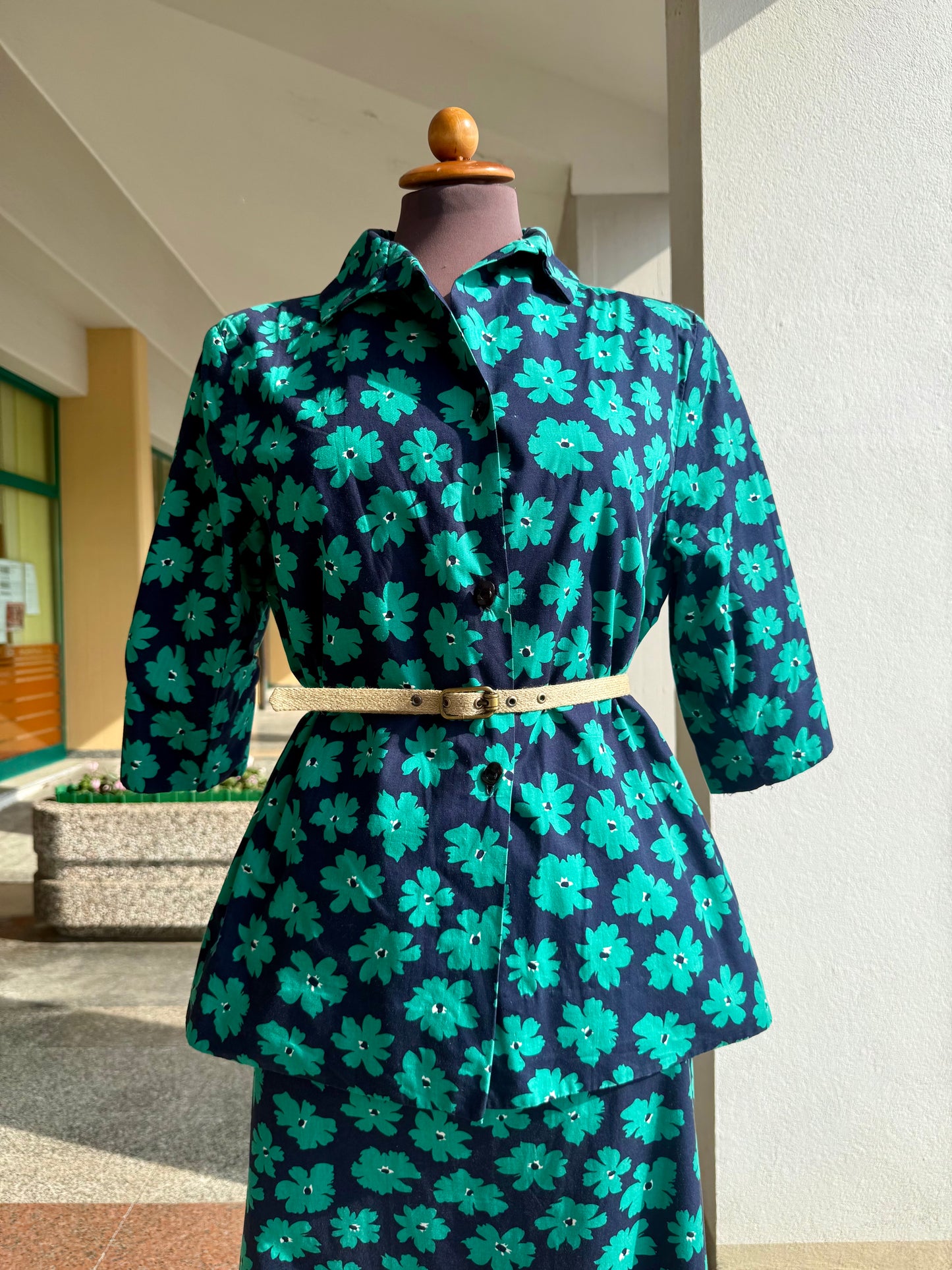 Tailleur giacca + gonna stampa floreale - TG. 44