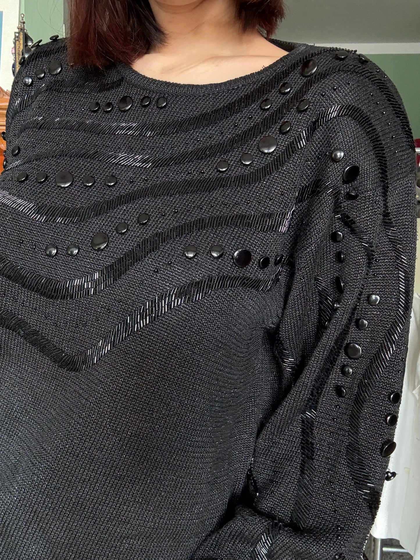 Blusa anni ‘80 con decori - TG. 42