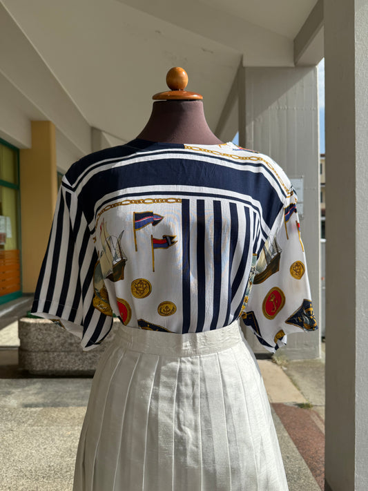 Blusa anni ‘80 marinaretta - TG. 50-54