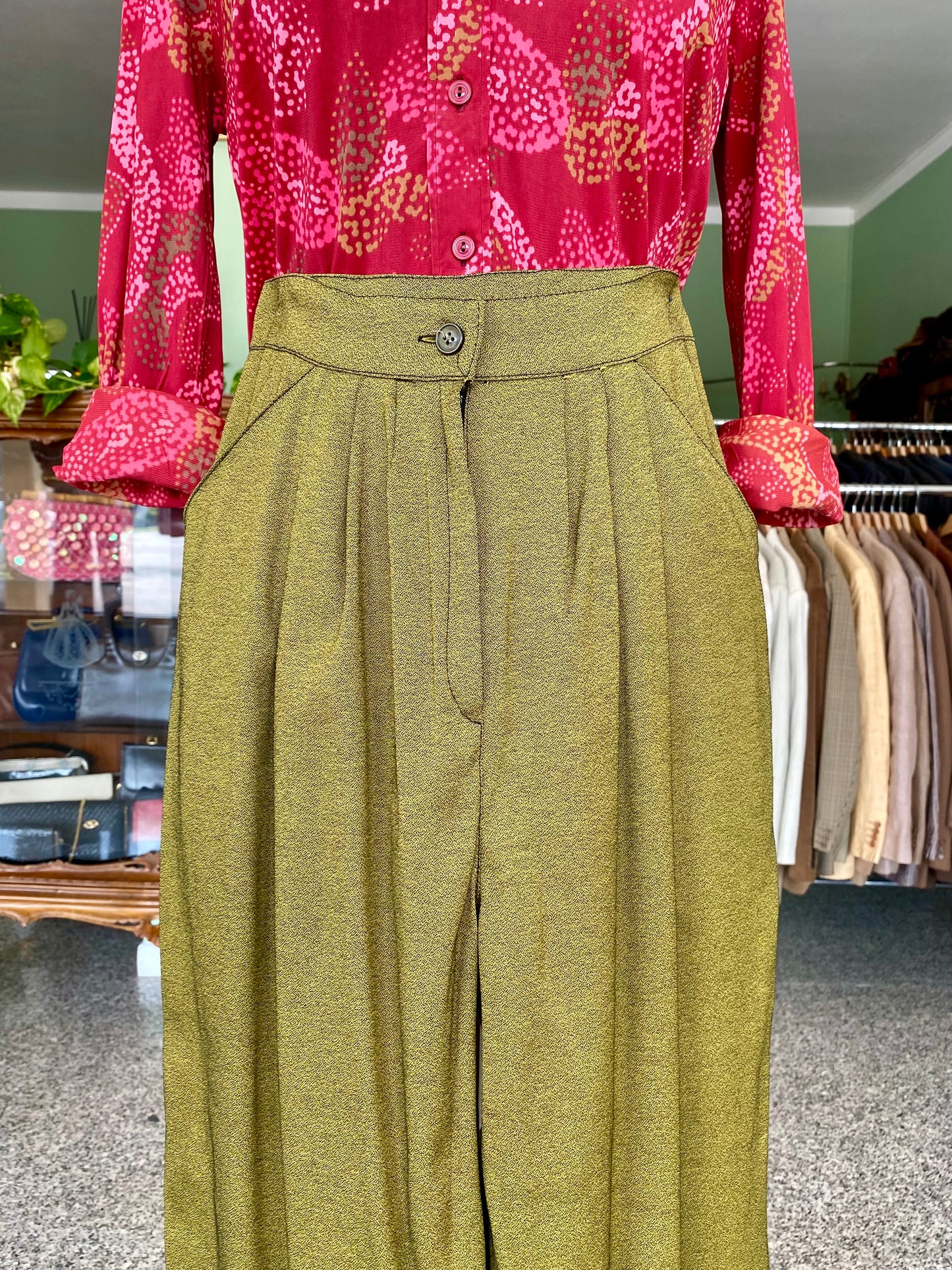 Pantaloni verde oliva - TG. 38