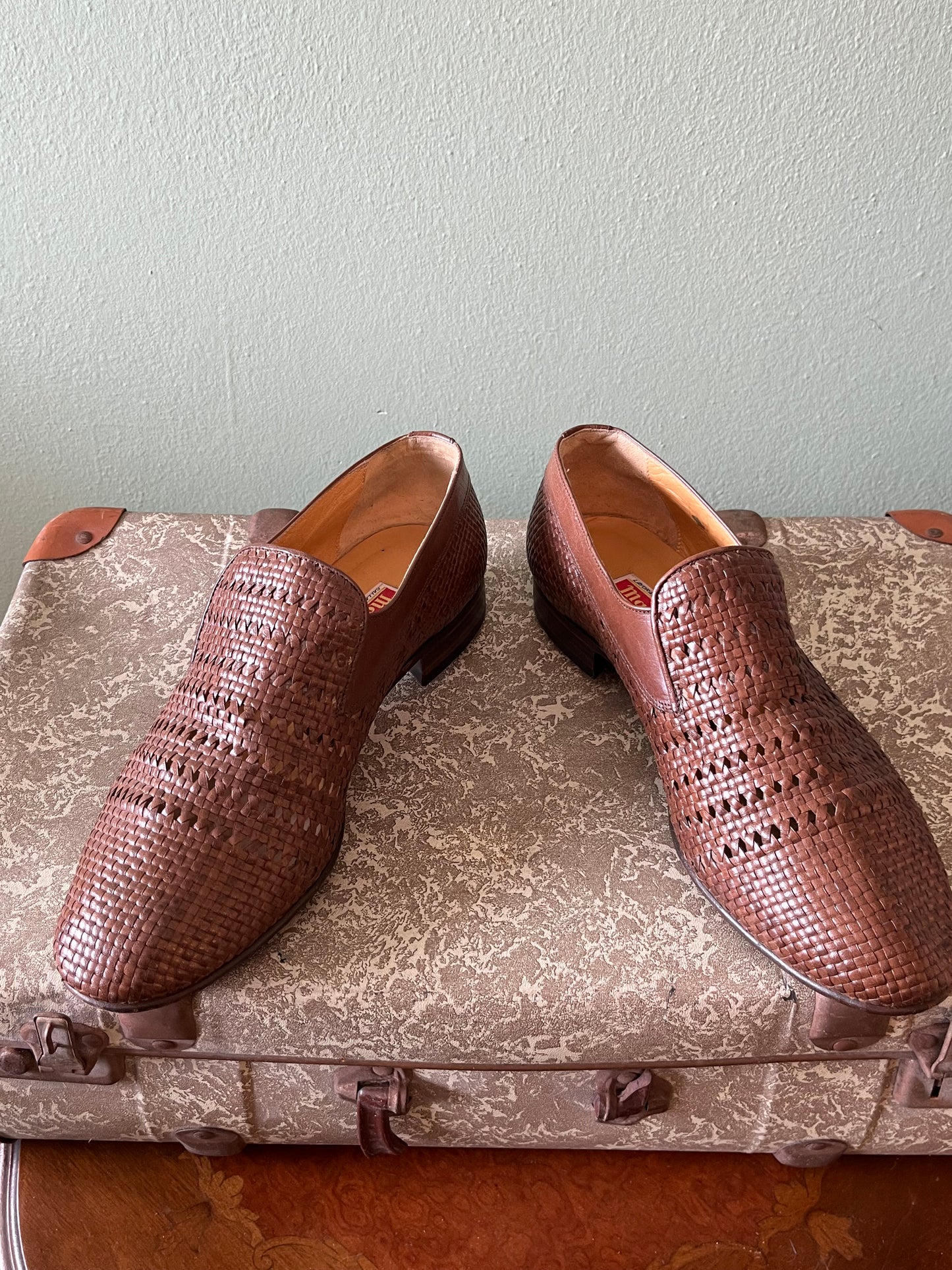 Scarpe mocassino pelle marrone tg. 42-43