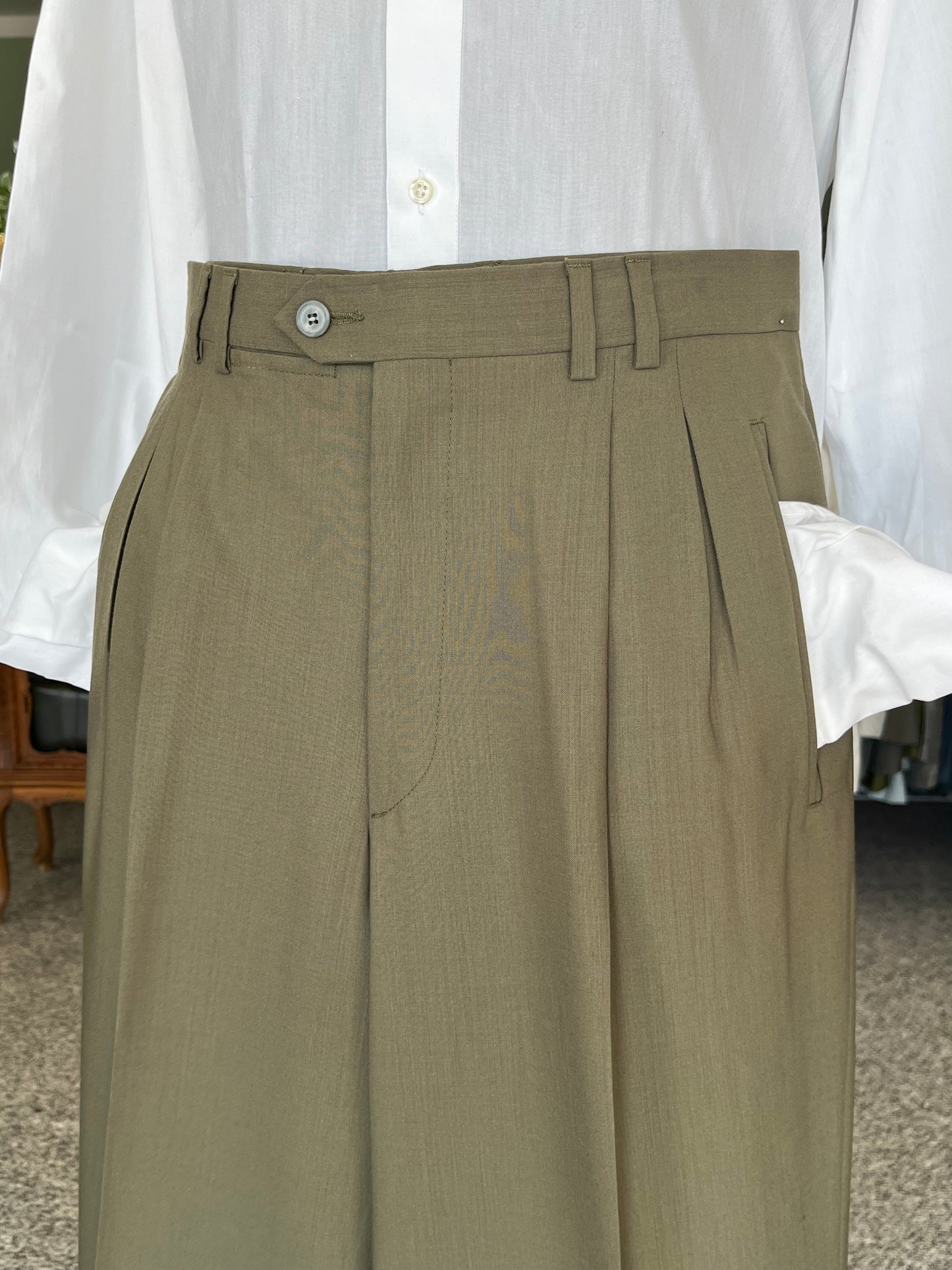 Calzoni anni ‘80 NOS verde oliva