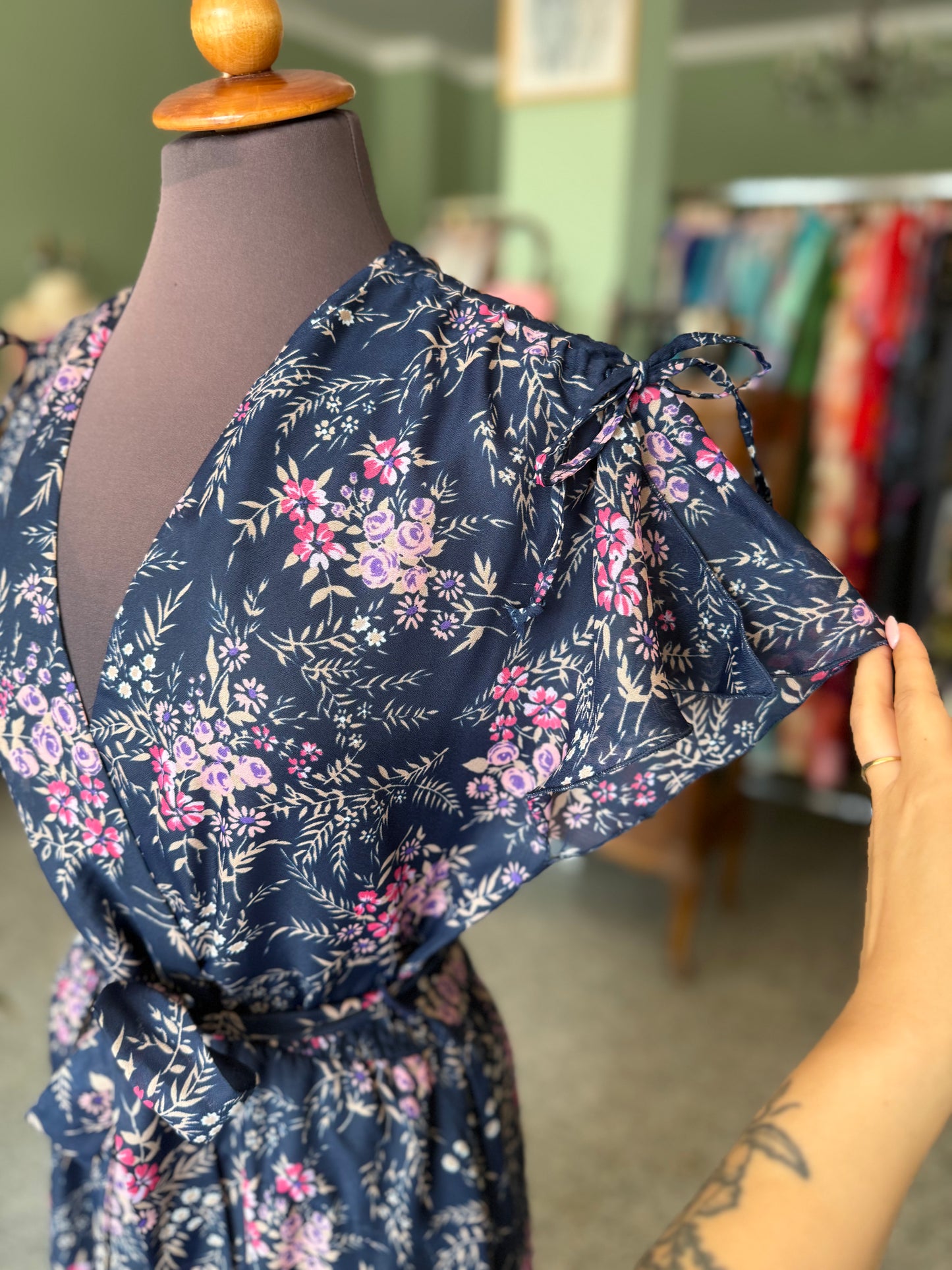Maxi dress anni ‘70 floreale - TG. 42