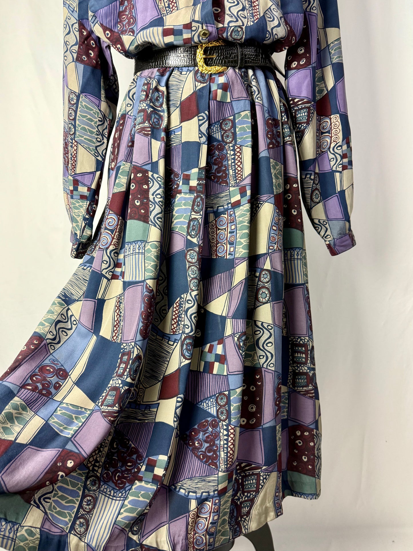 Abito anni ‘80 in pura seta - TG. 50