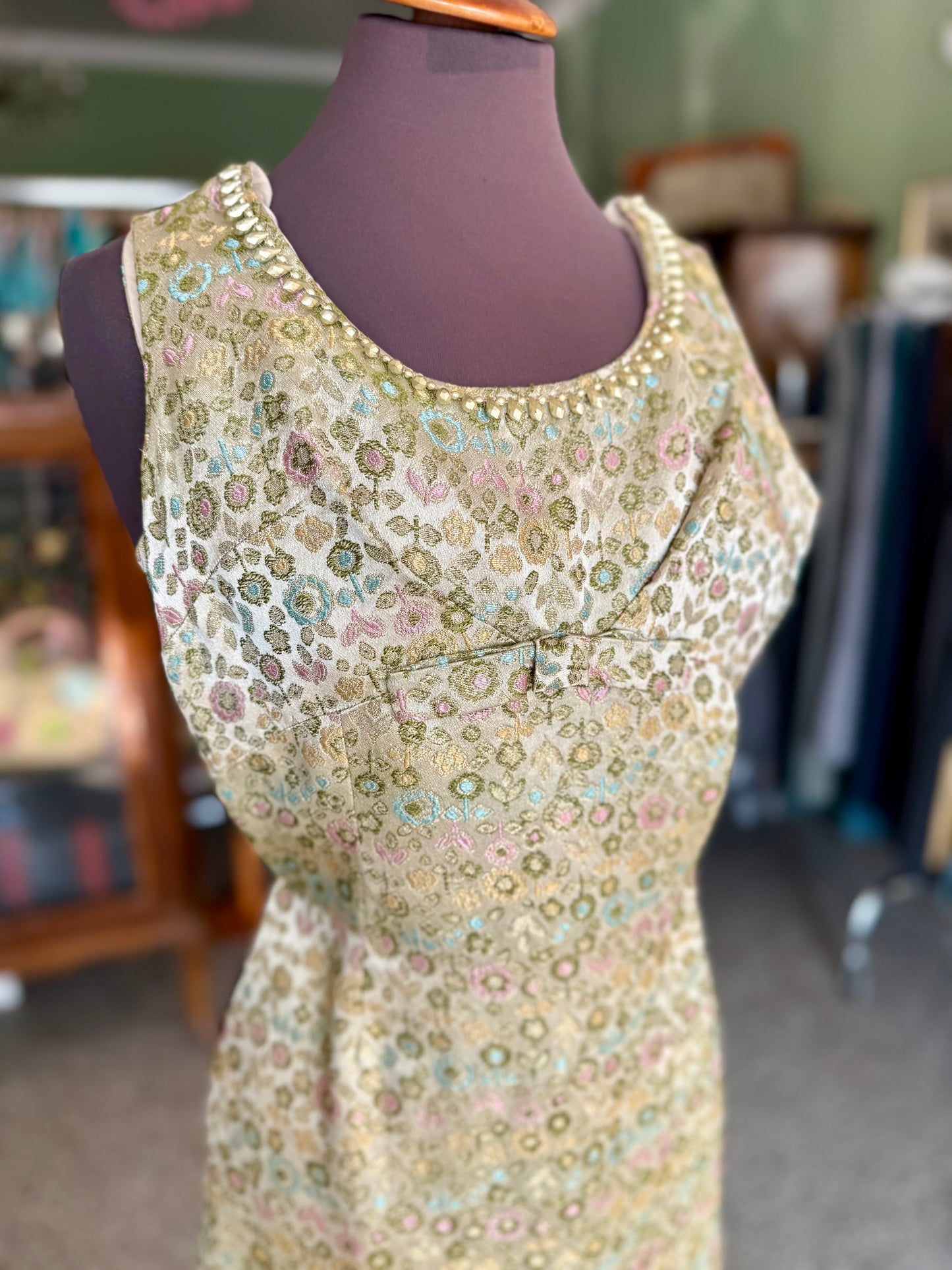 Abito anni ‘60 seta jacquard - TG. 38