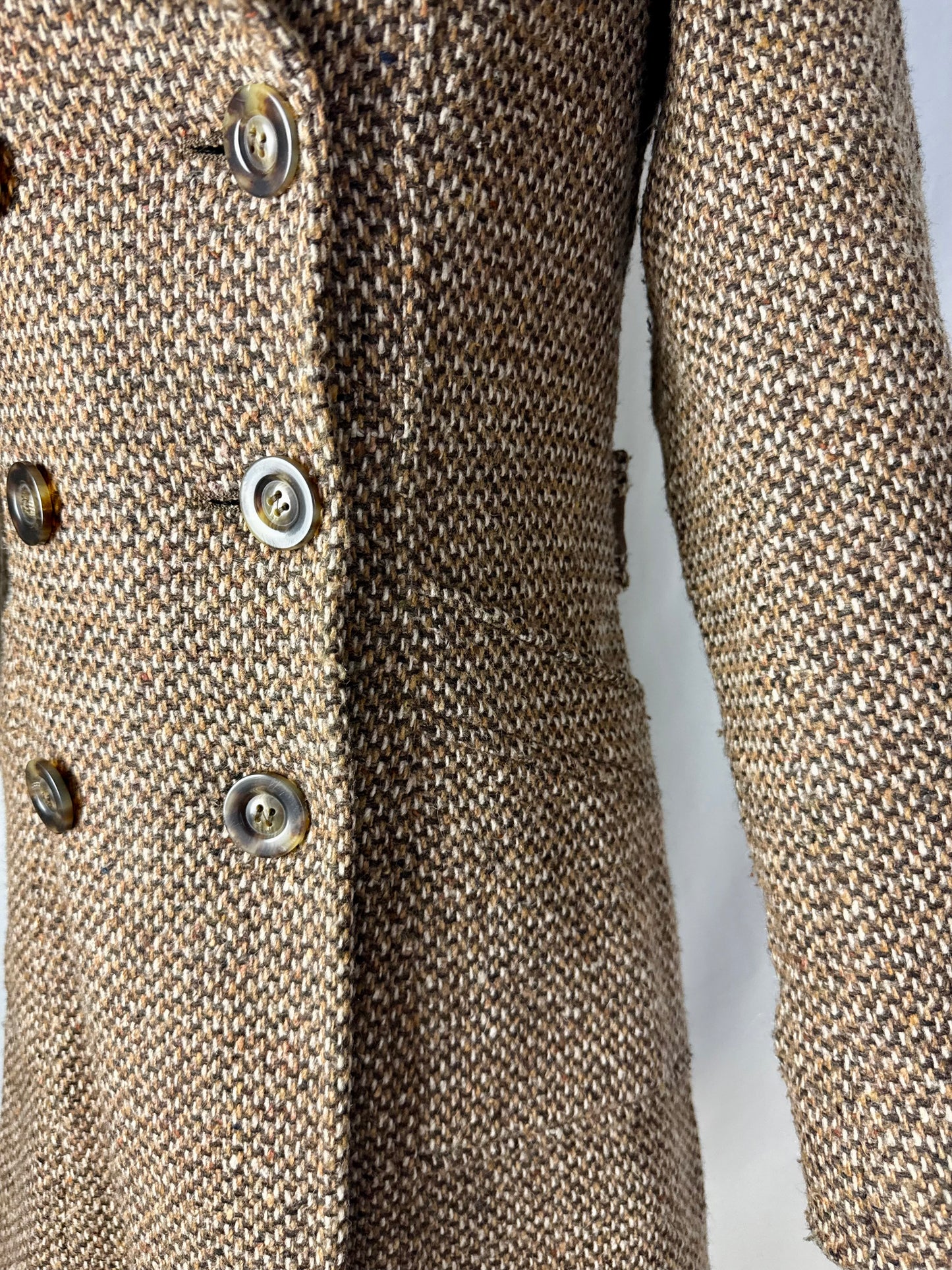 Cappotto anni ‘70 con maxi colletto a martingala - TG. 38