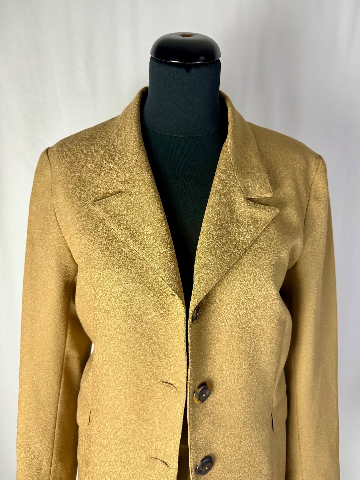 Completo sartoriale in crepe di lana color sabbia - TG. 40