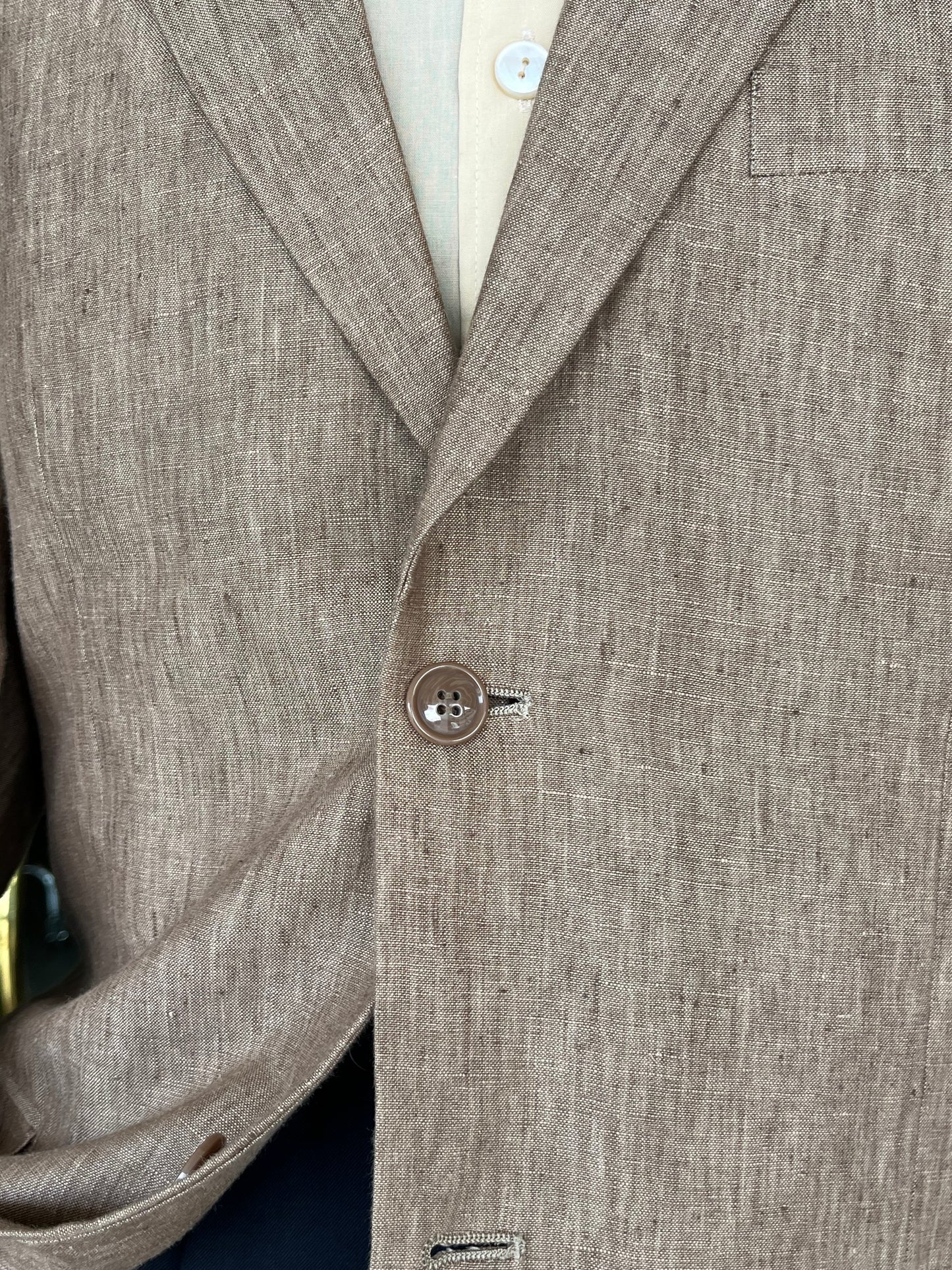 Giacca anni ‘90 lino beige tg. 50