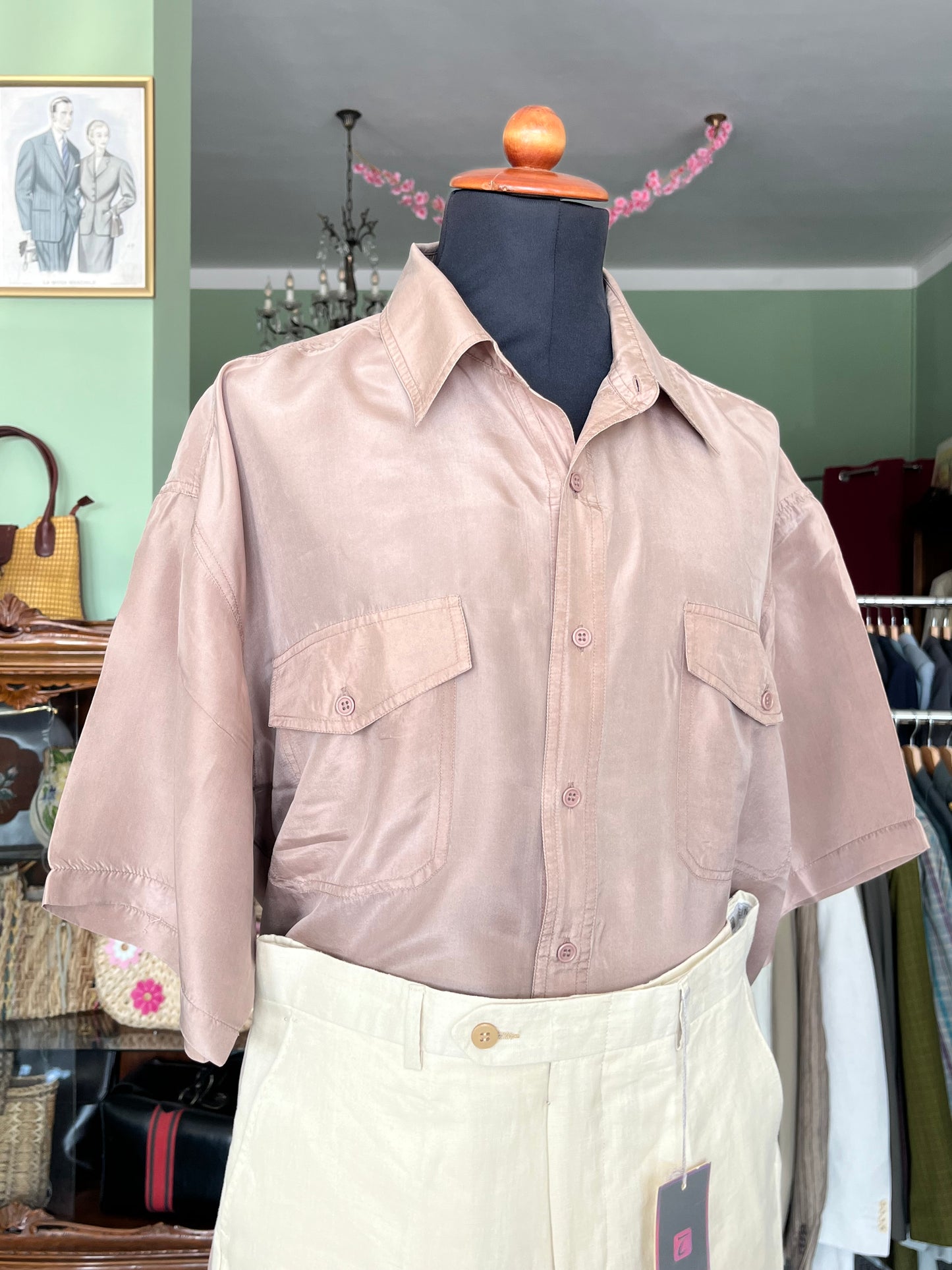 Camicia a maniche corte tg. L-XL