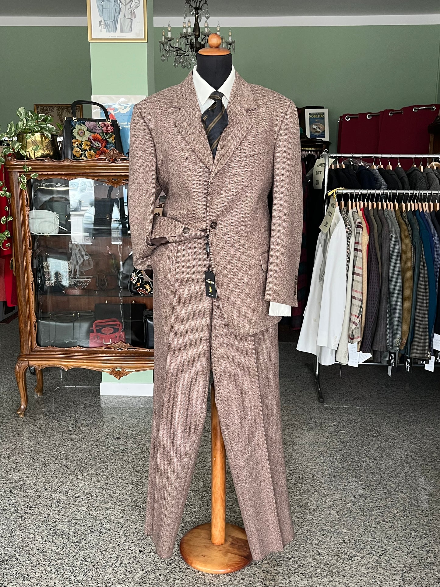 Completo anni '90 tweed NOS tg. 54 drop 4