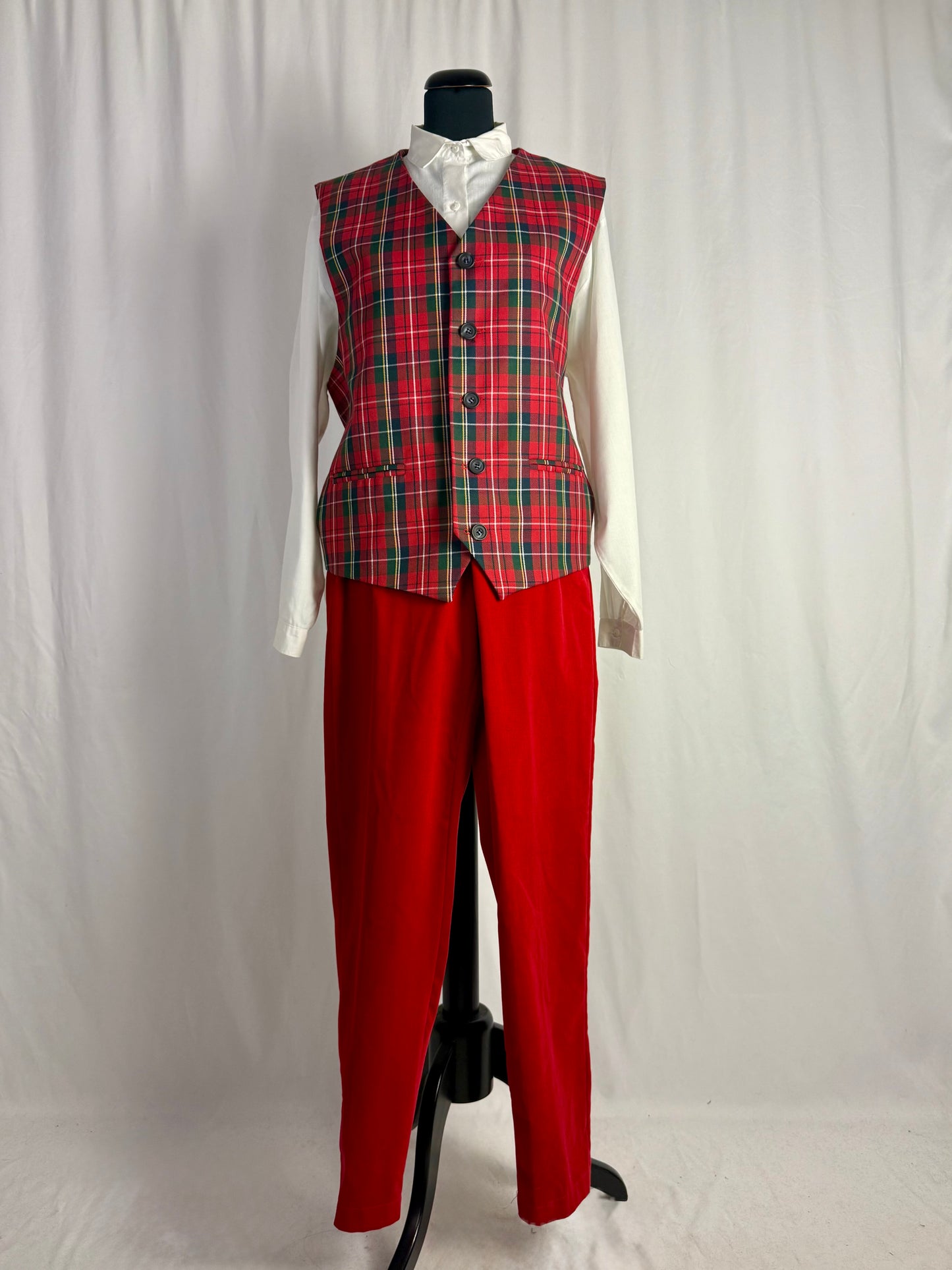 Gilet in lana tartan - TG. 48/50