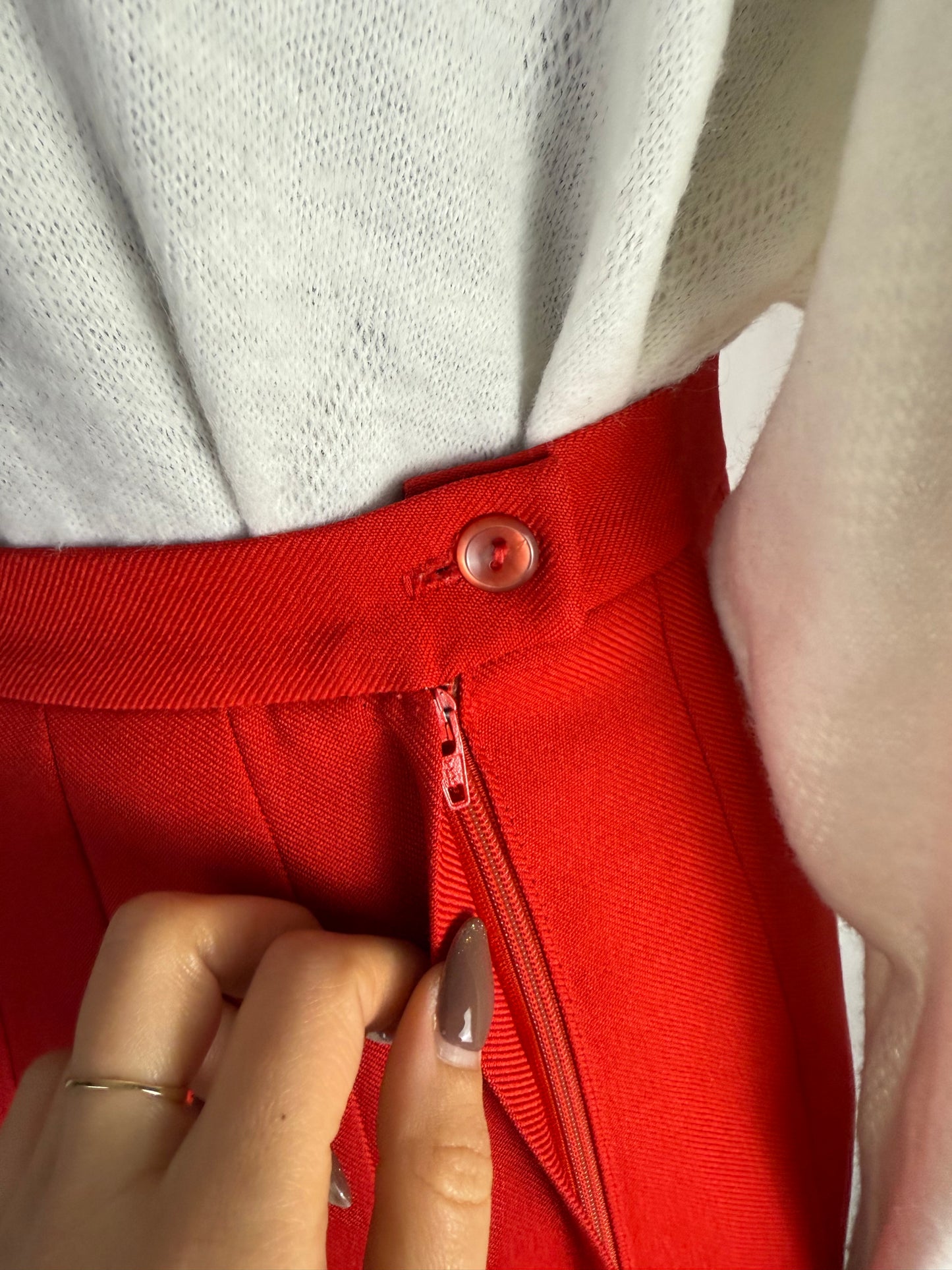 Gonna rossa plissettata - TG. 40