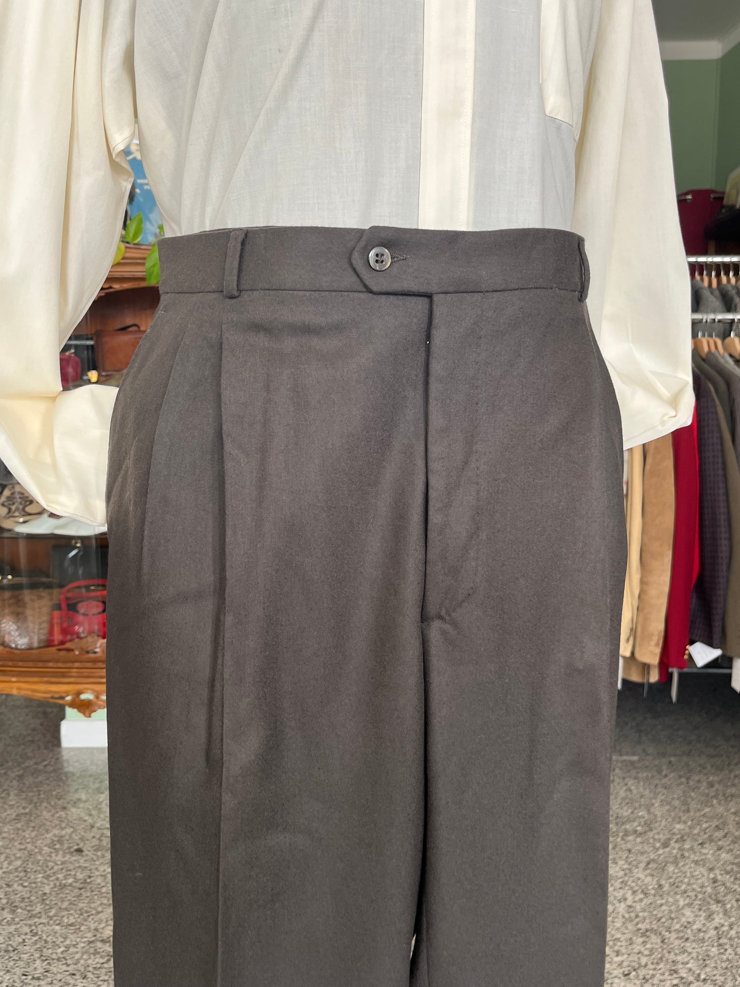 Calzoni in cashmere e lana NOS tg. 58