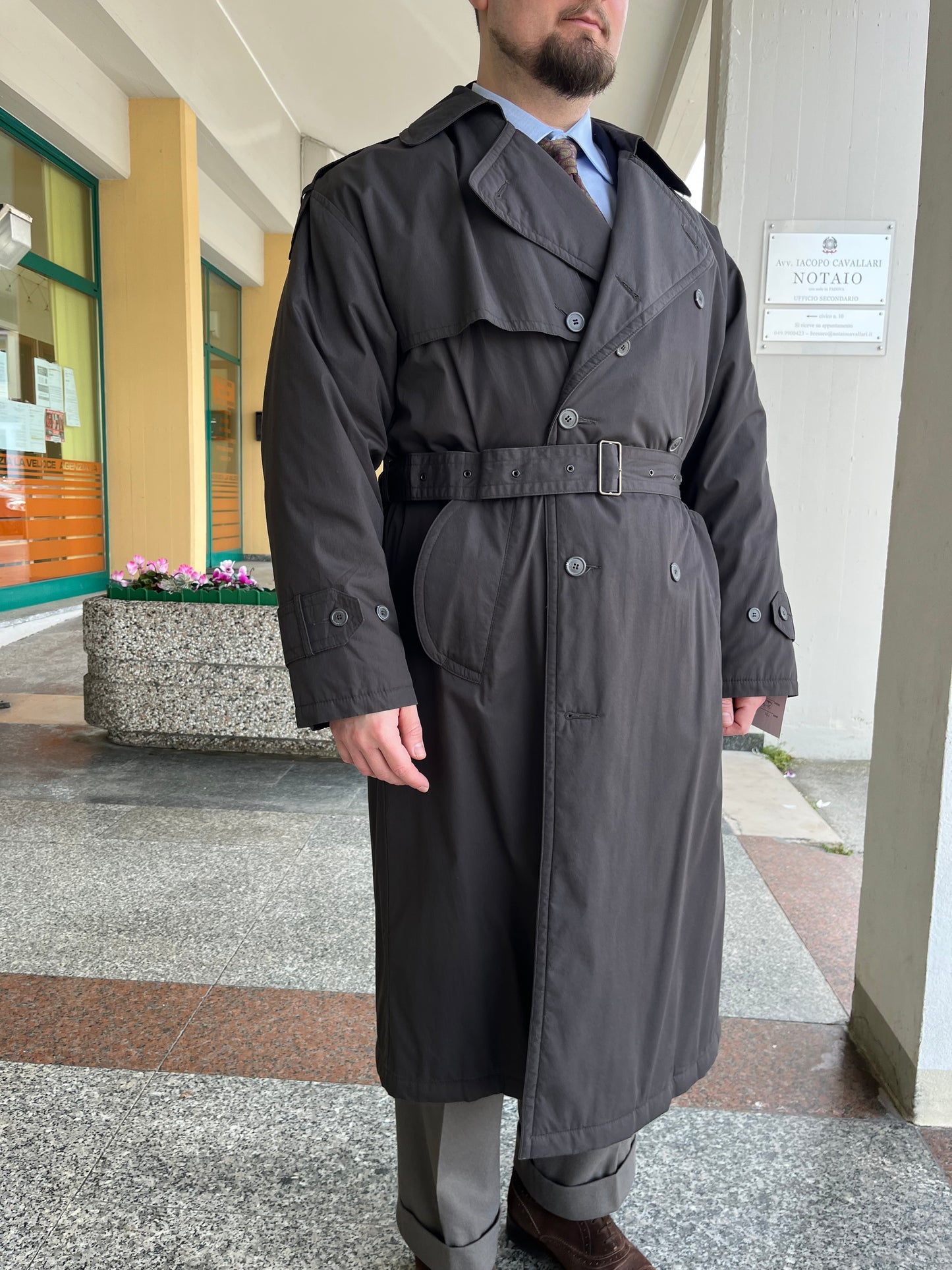 Trench anni ‘90 doppiopetto tg. 54-56