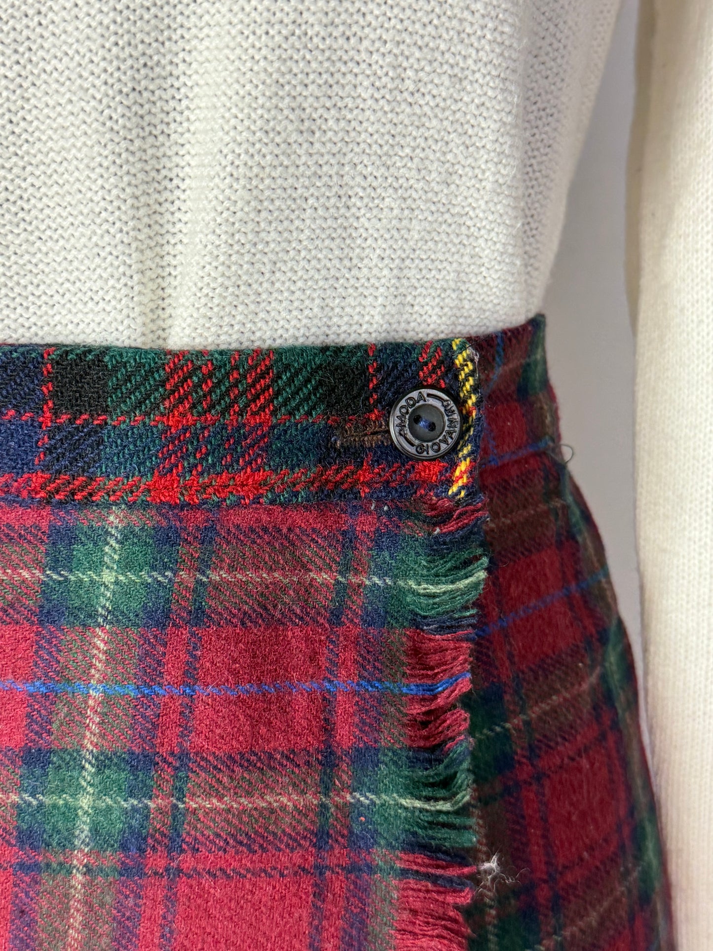 Gonna in lana fantasia tartan - TG. 42