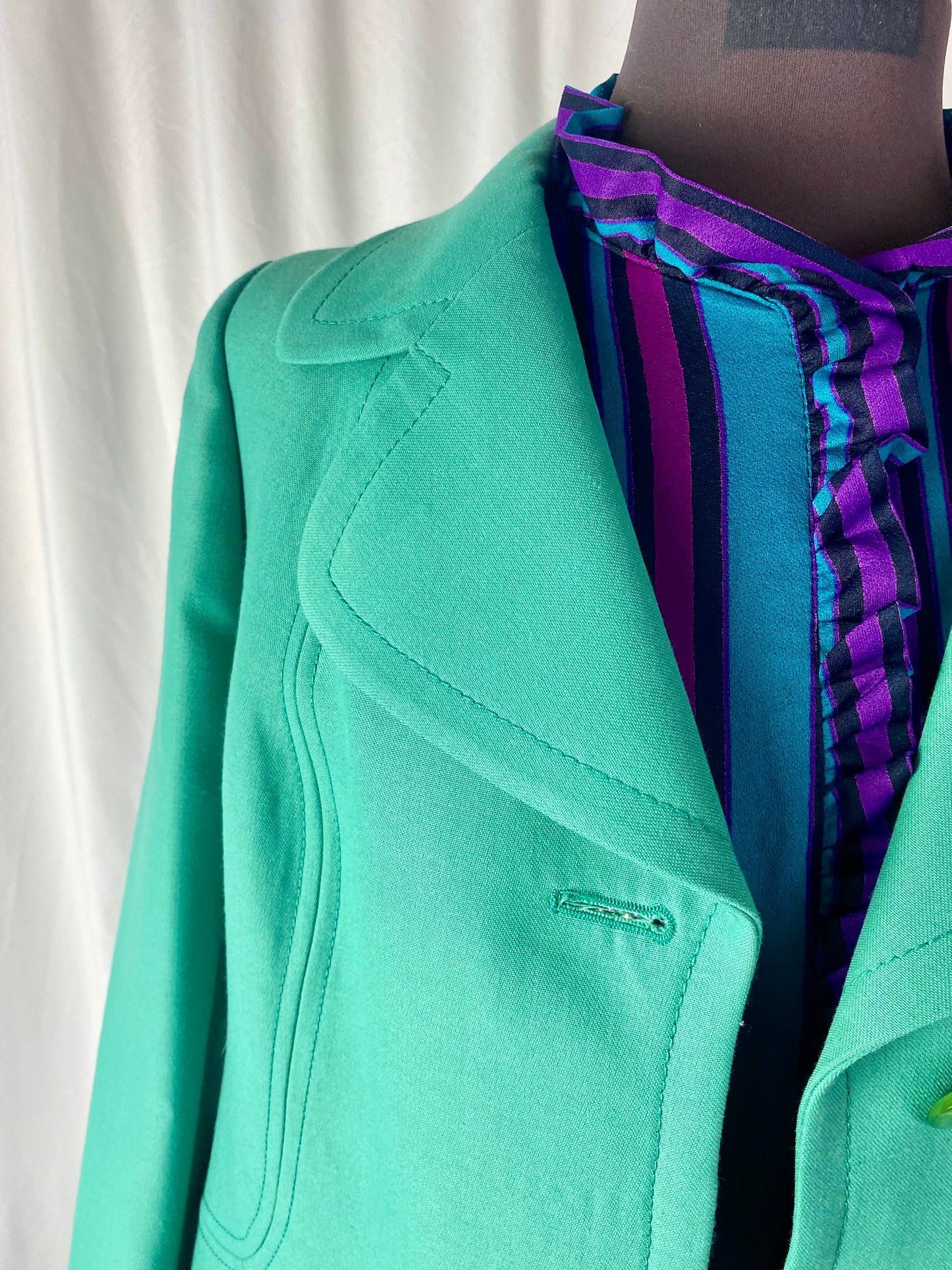 Cappotto anni ‘70 acquamarina - TG. 40