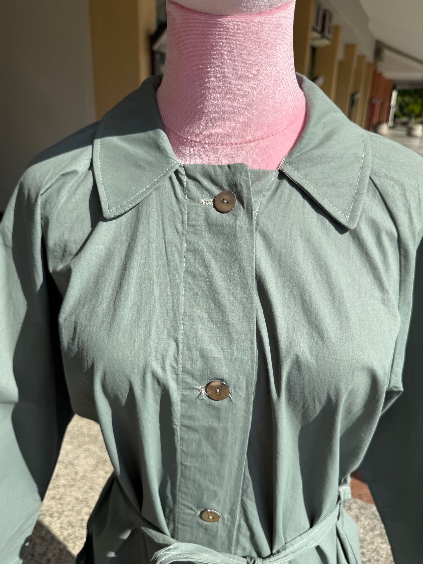Trench anni ‘80 azzurro polvere - TG. 44/46