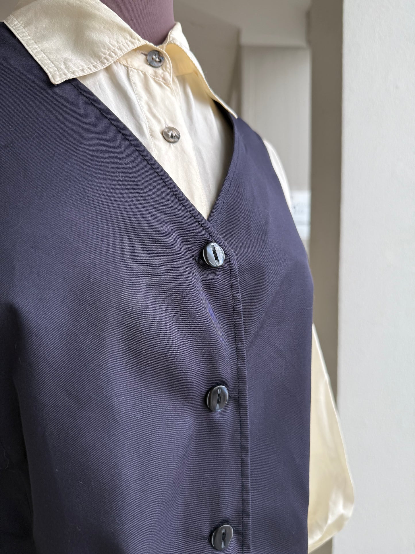 Gilet in cotone blu navy - TG. 44