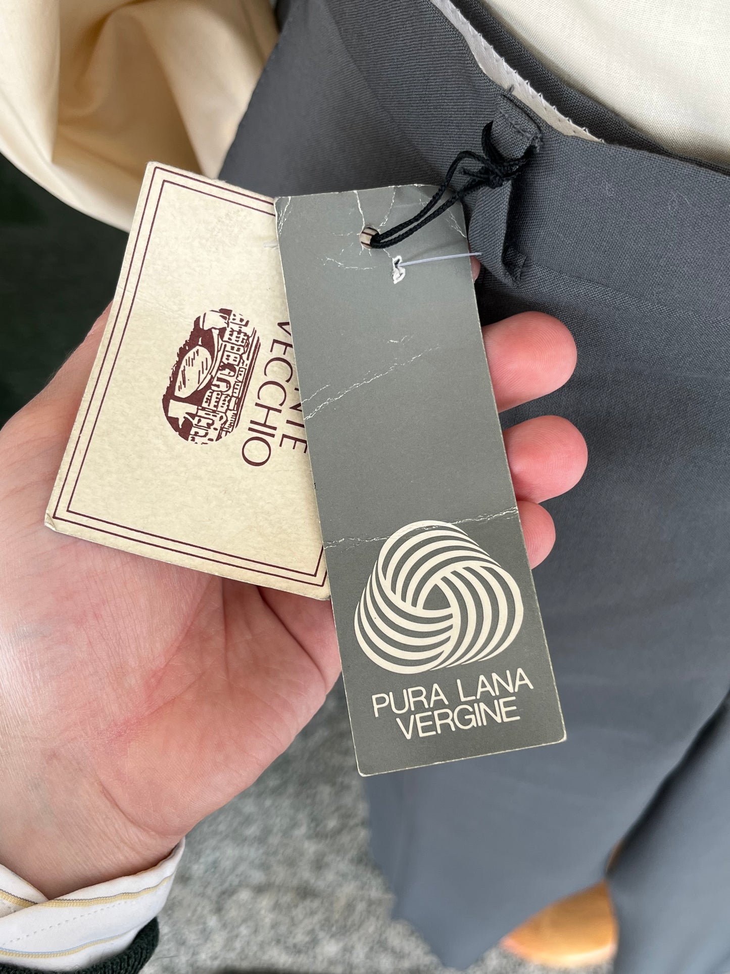 Calzoni anni ‘80 fresco di lana NOS tg. 58-60