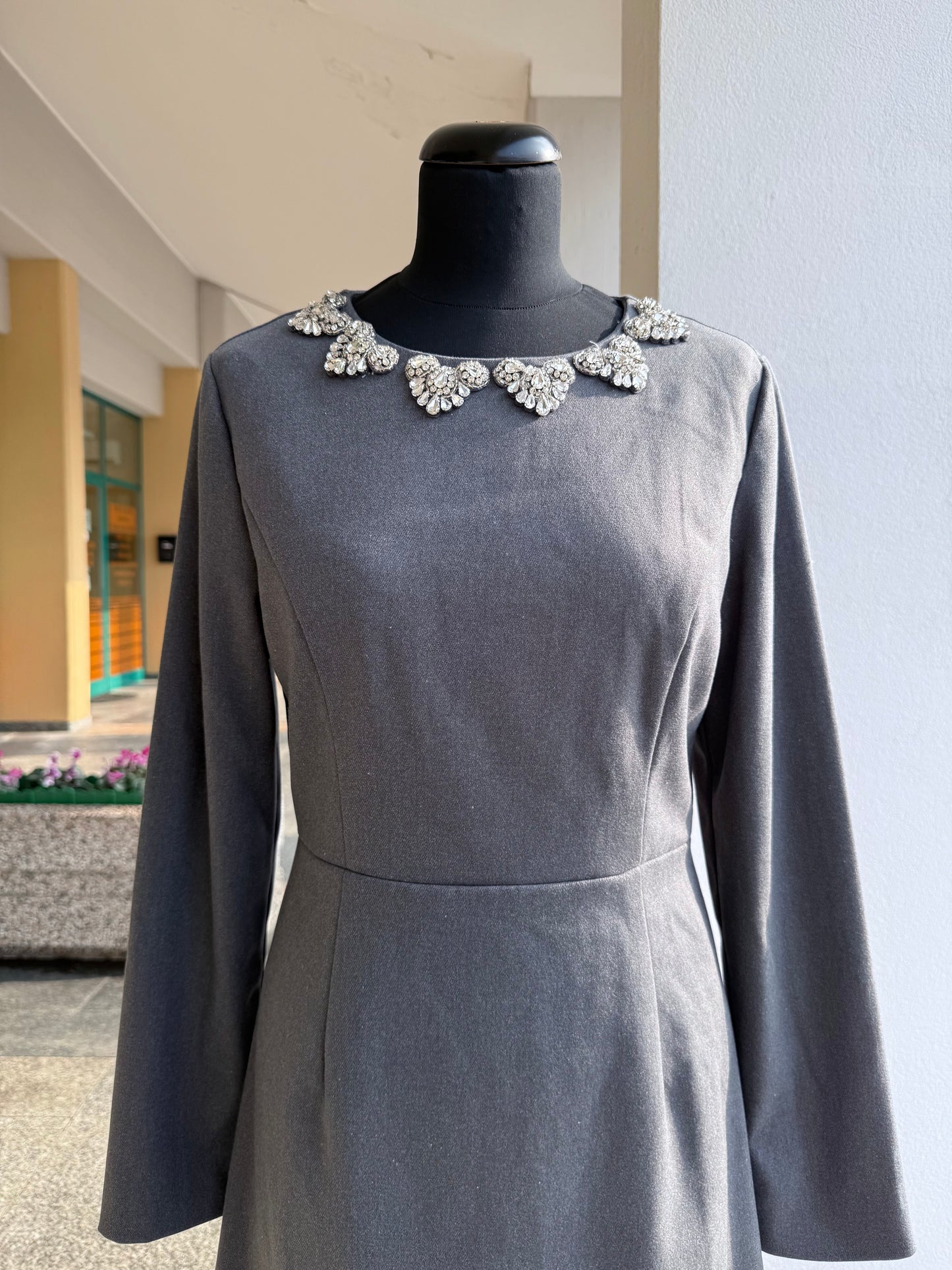 Mini dress con applicazioni bijoux - TG. 40/42