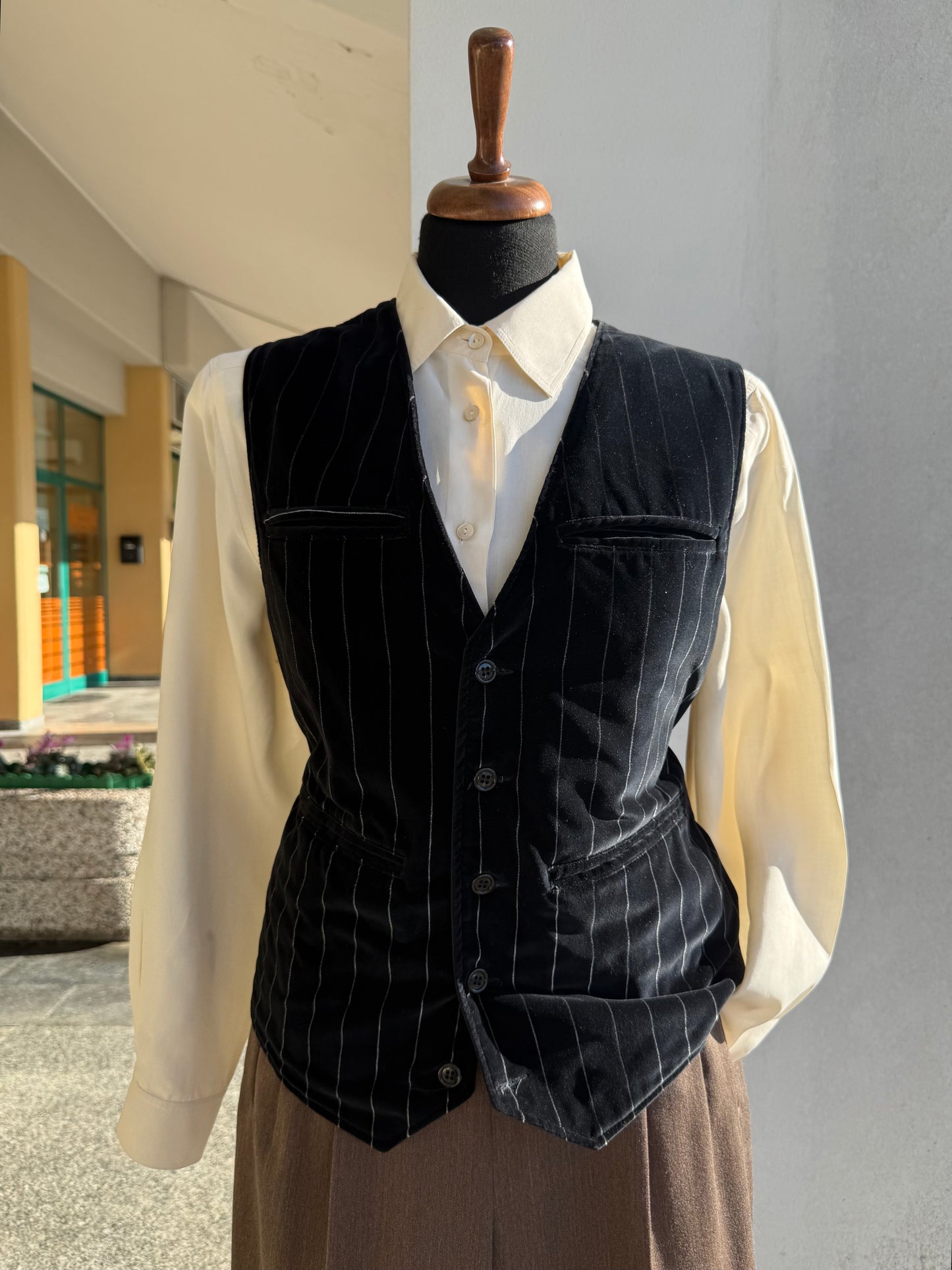 Gilet in velluto gessato - TG. 44/46