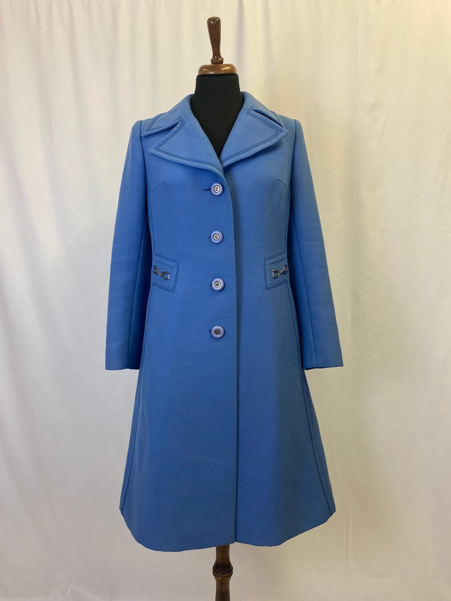 Cappotto anni ‘70 azzurro - TG. 38/40