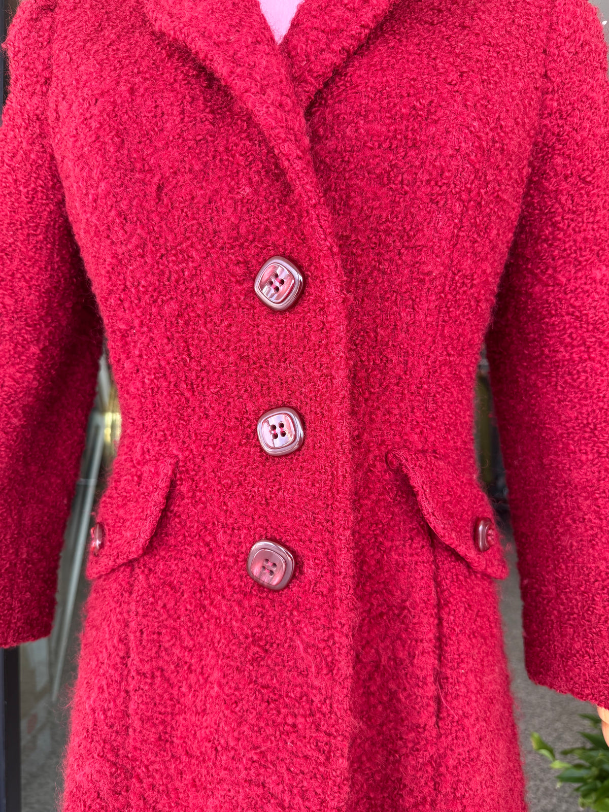 Cappotto sartoriale in bouclé di lana - TG. 40