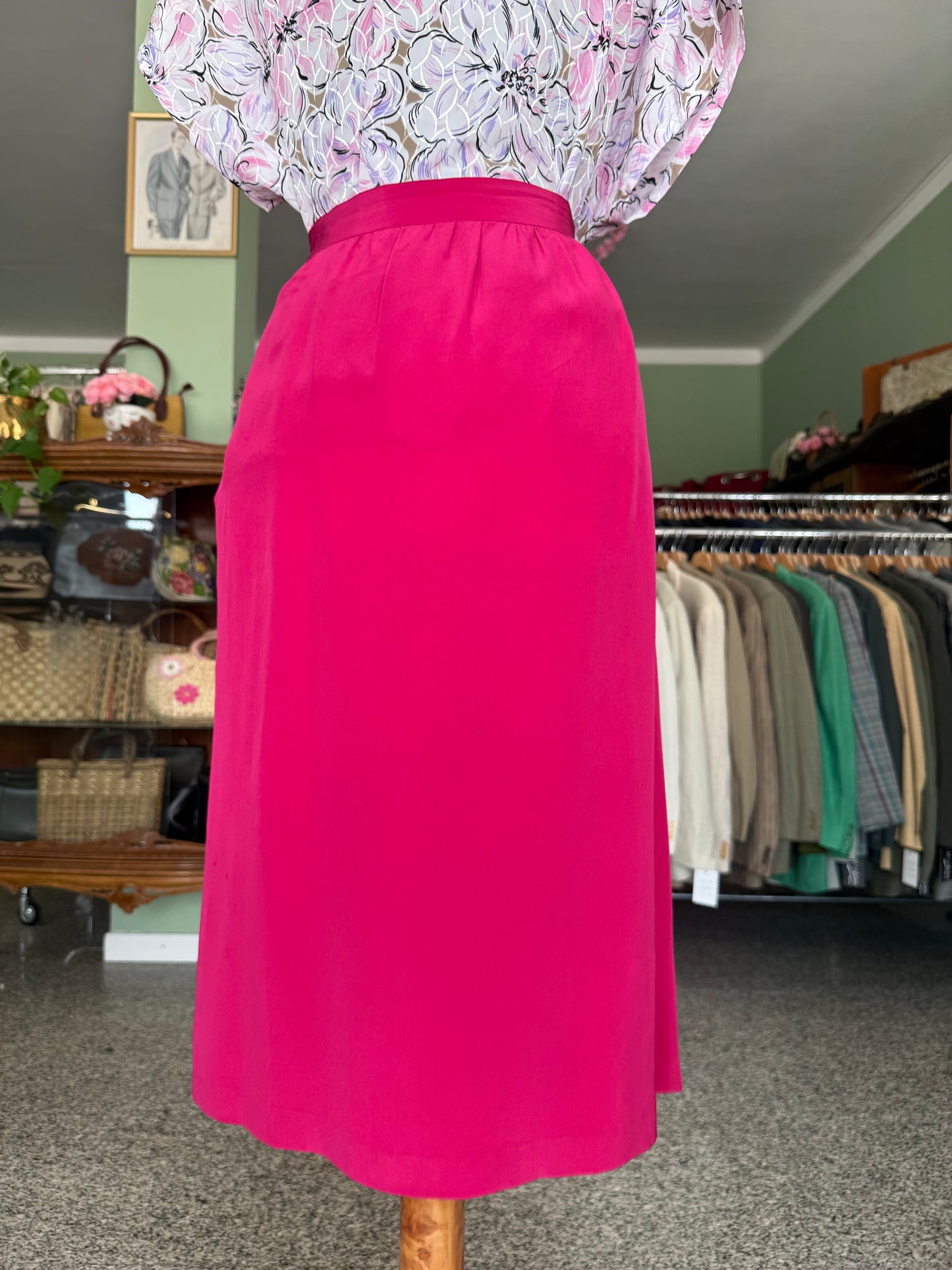 Gonna fucsia in seta - TG. 44