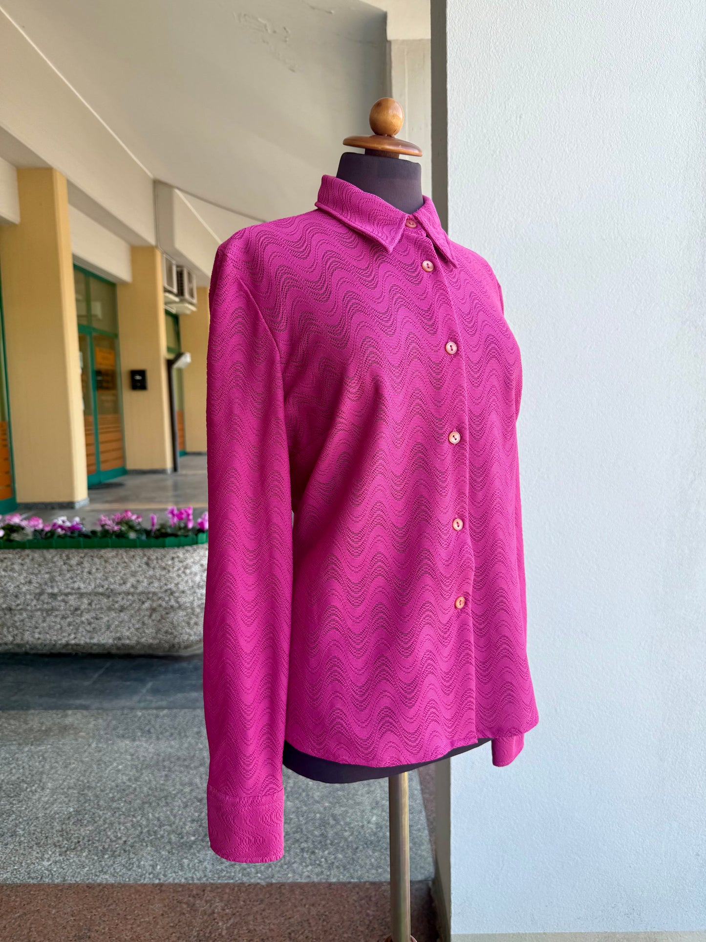 Camicia anni ‘70 fucsia - TG. 46