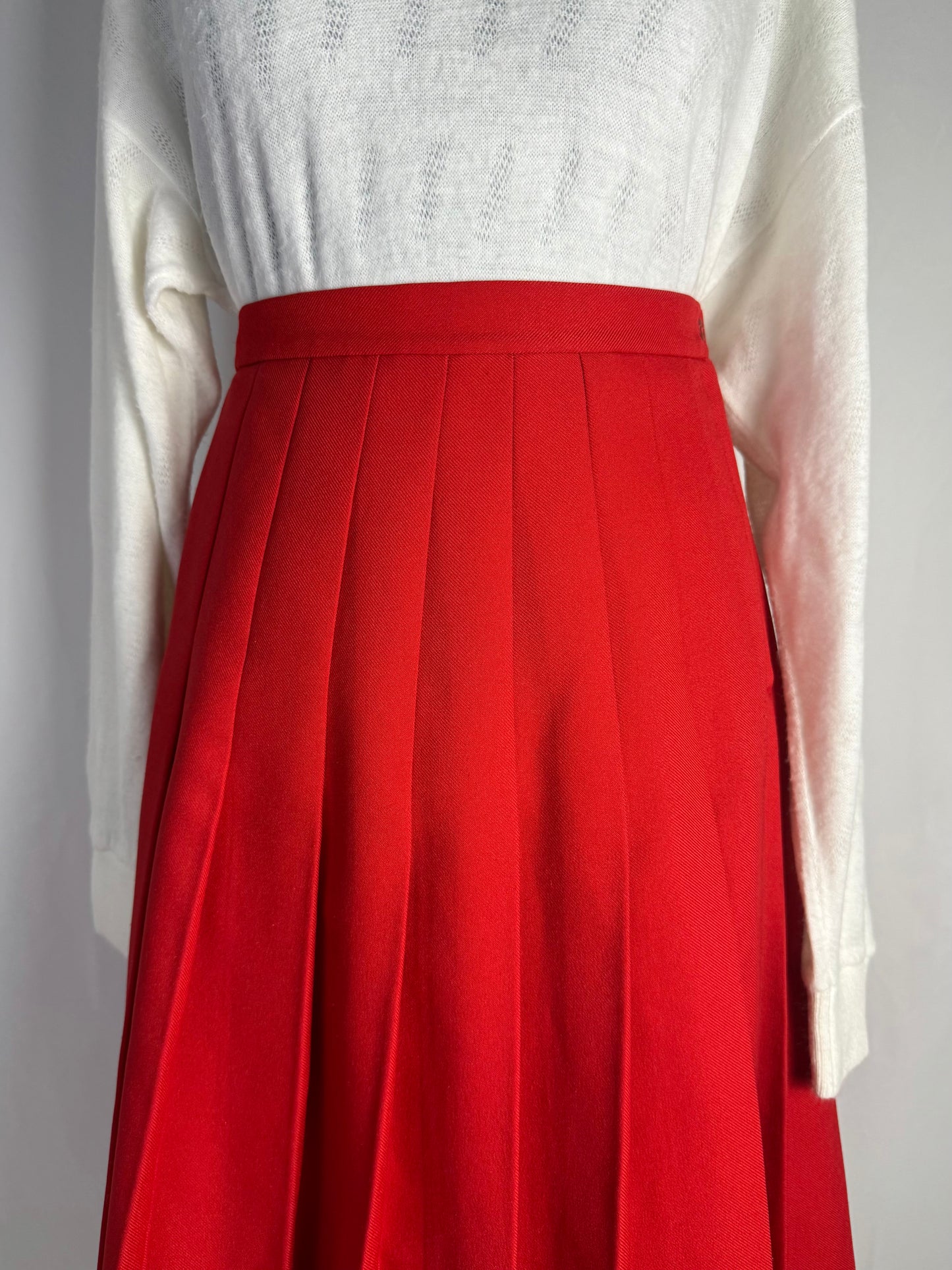Gonna rossa plissettata - TG. 40
