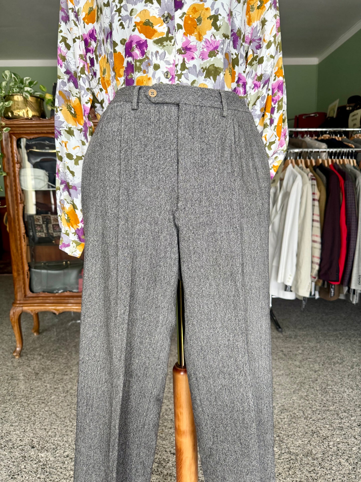 Pantaloni classici in lana grigi - TG. 40/42