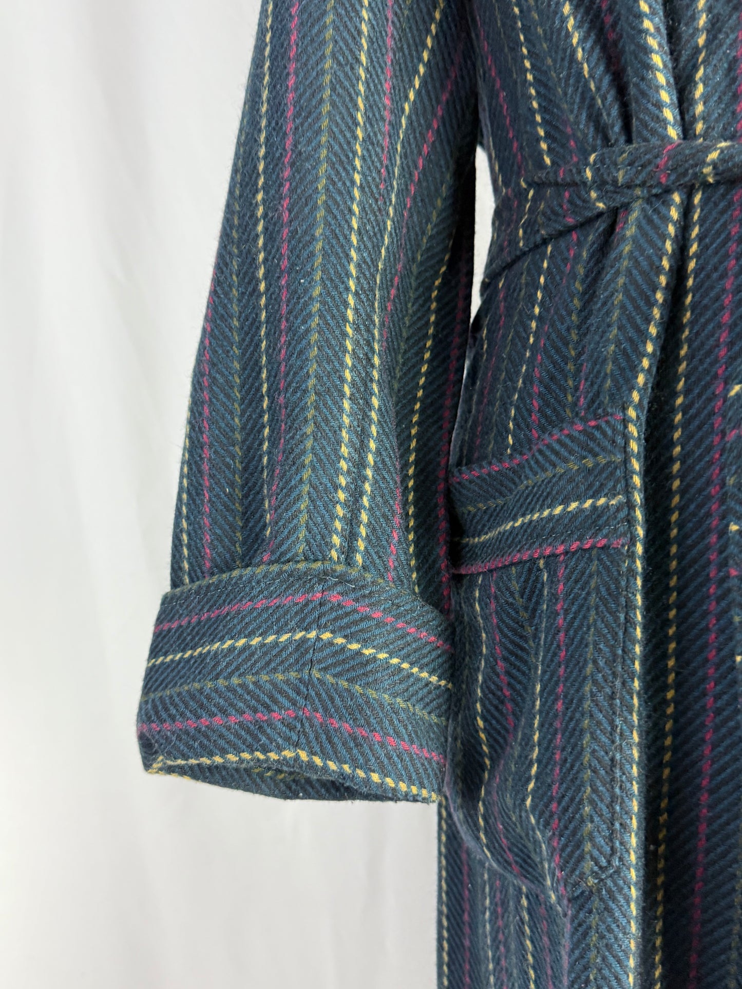 Vestaglia ottanio a righe colorate - TG. M/L