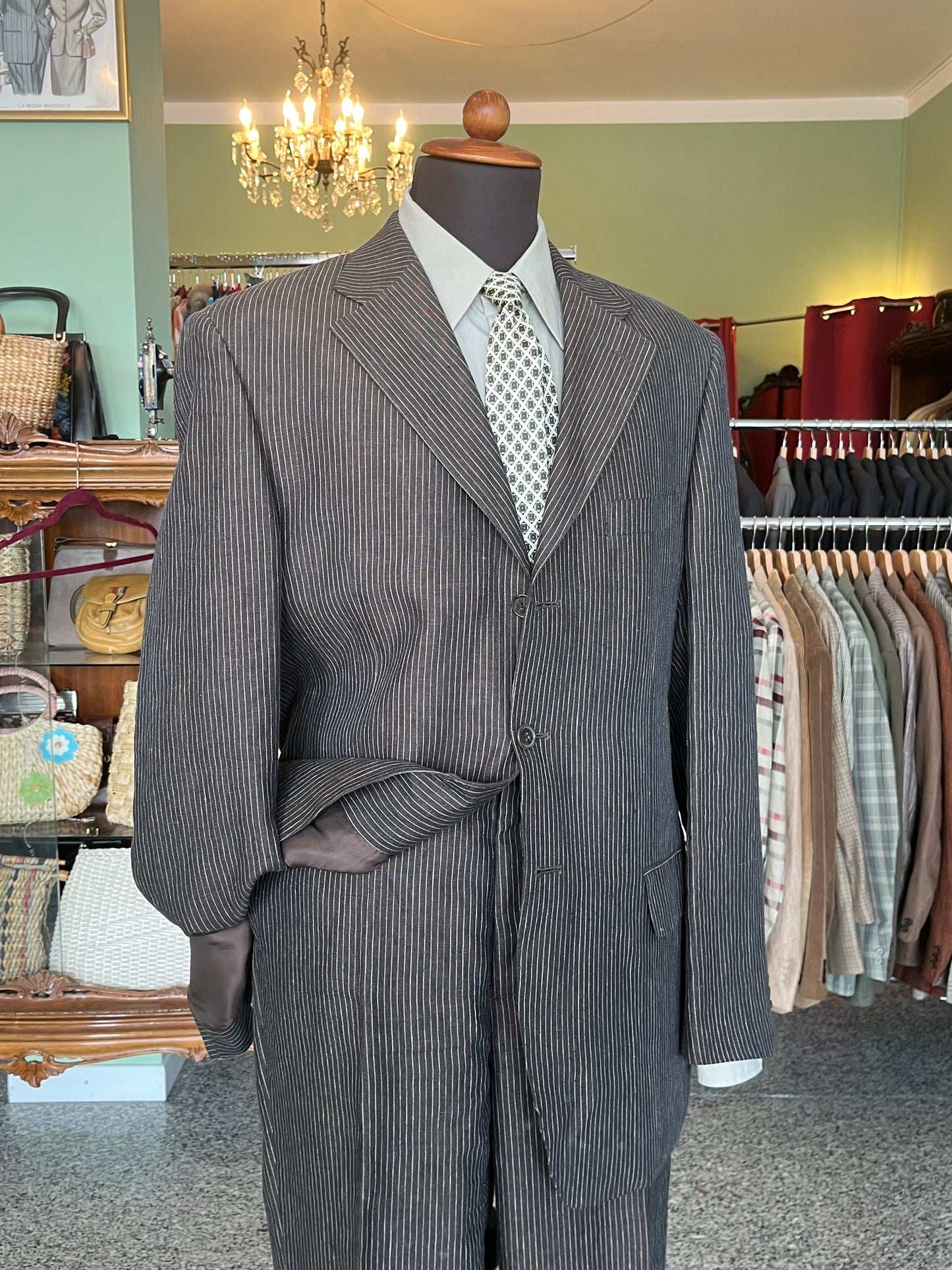 Completo in lino tg. 52-54