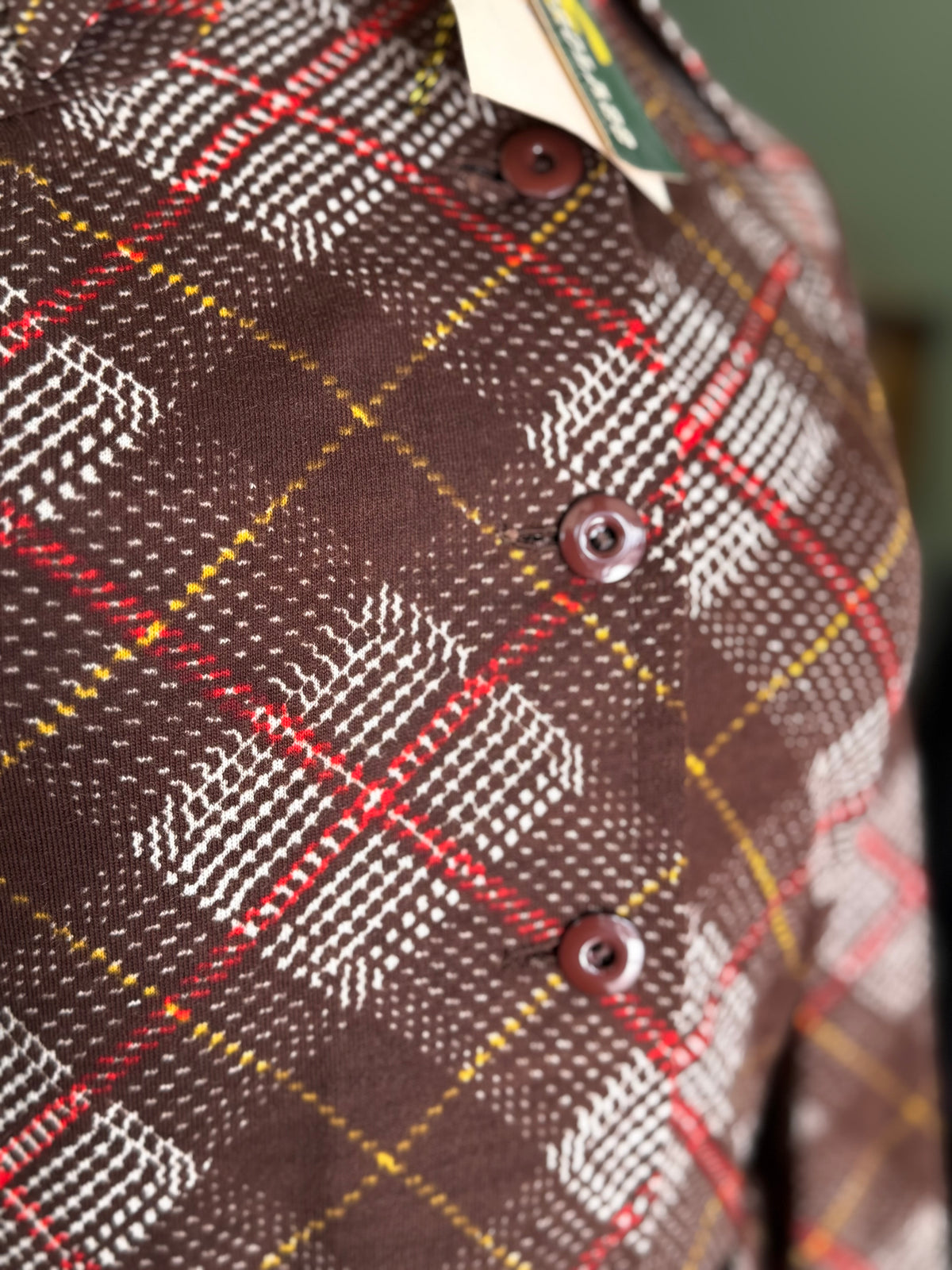 Abito anni ‘70 tartan fondo di magazzino - TG. 38
