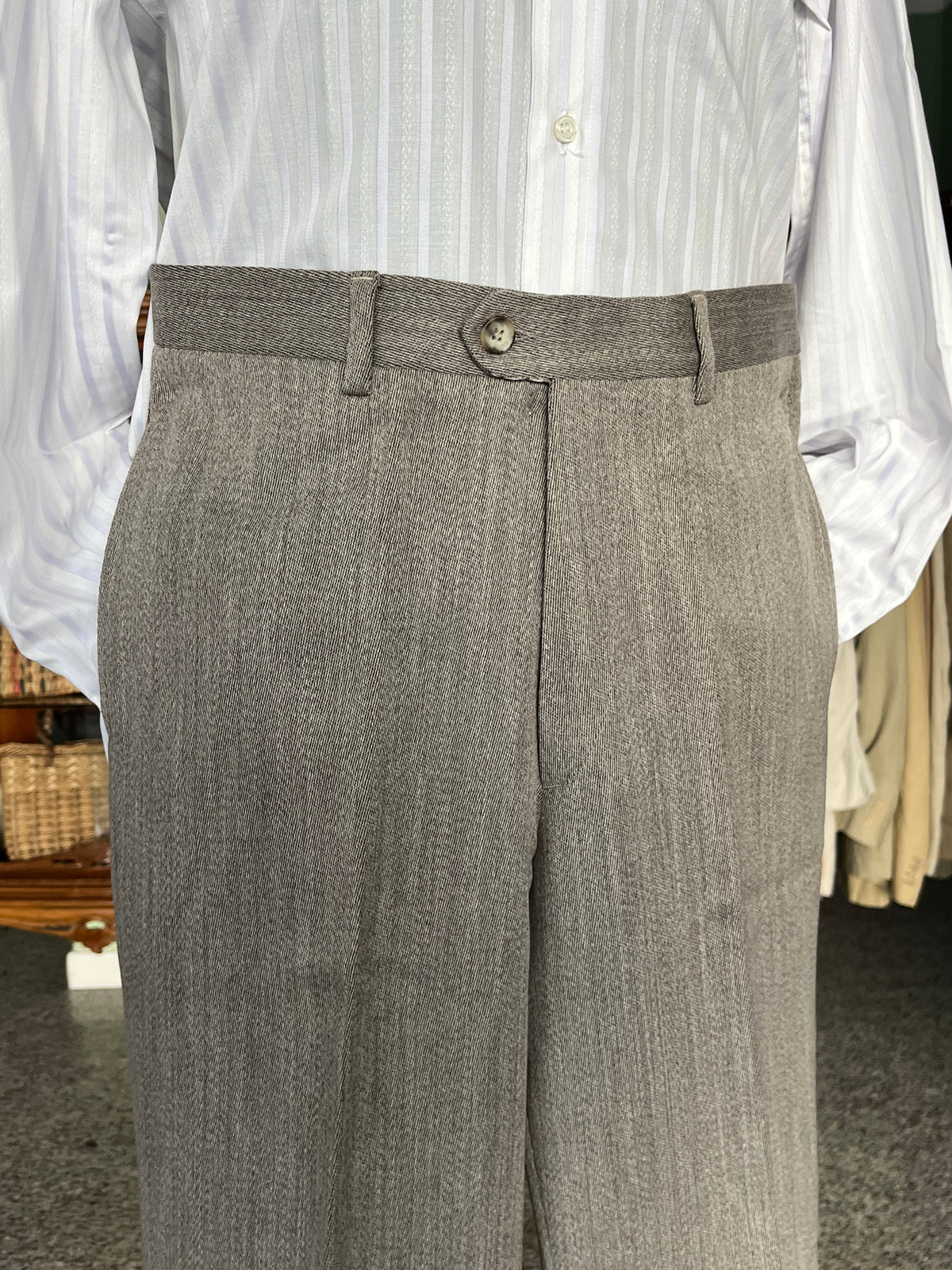 Calzoni in gabardine anni ‘80 NOS tg. 48
